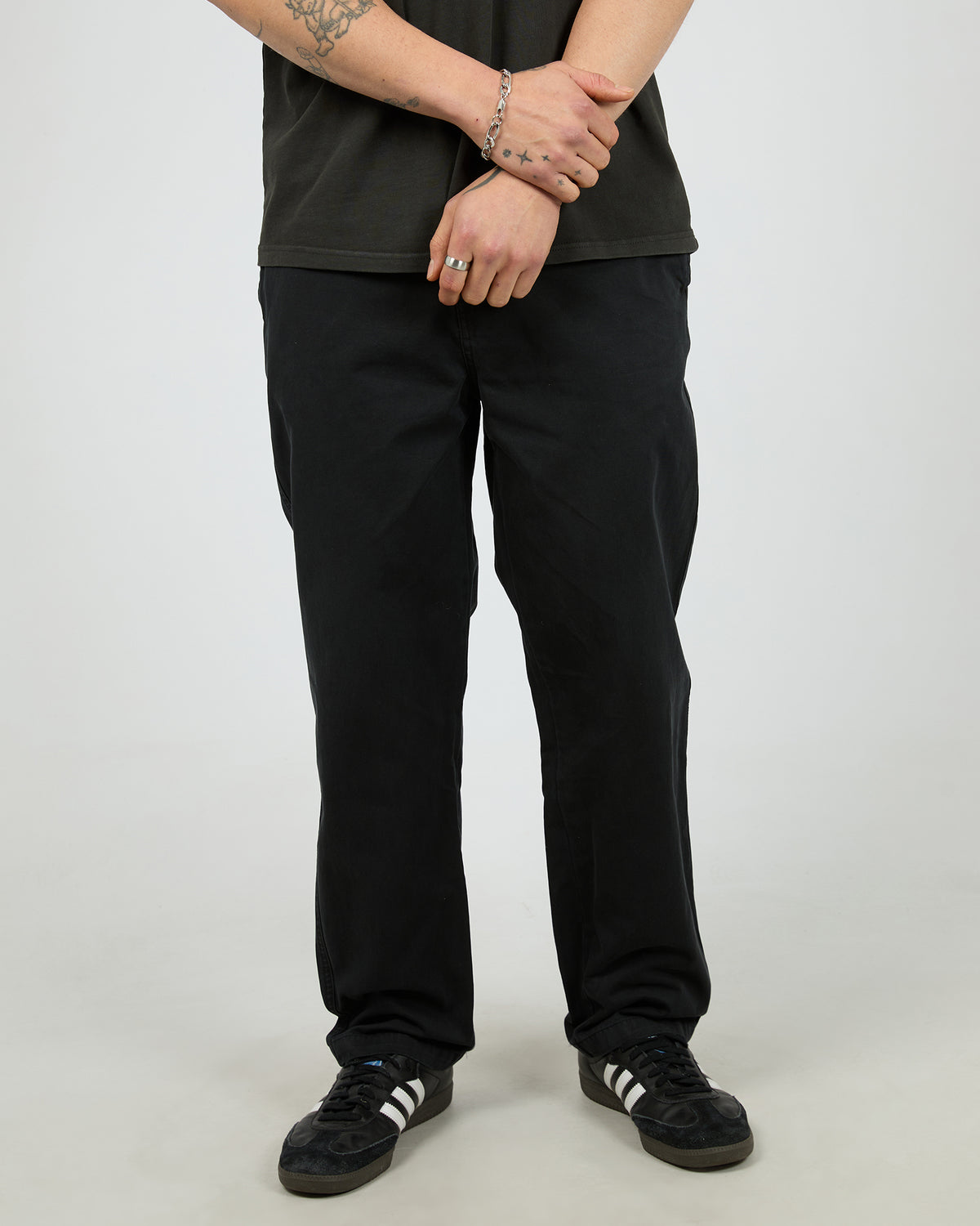 Relaxed Straight Chino Black