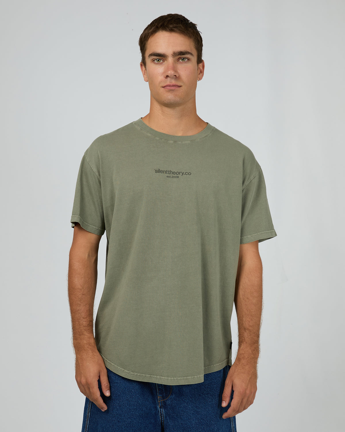 Fade Scoop Tee Olive