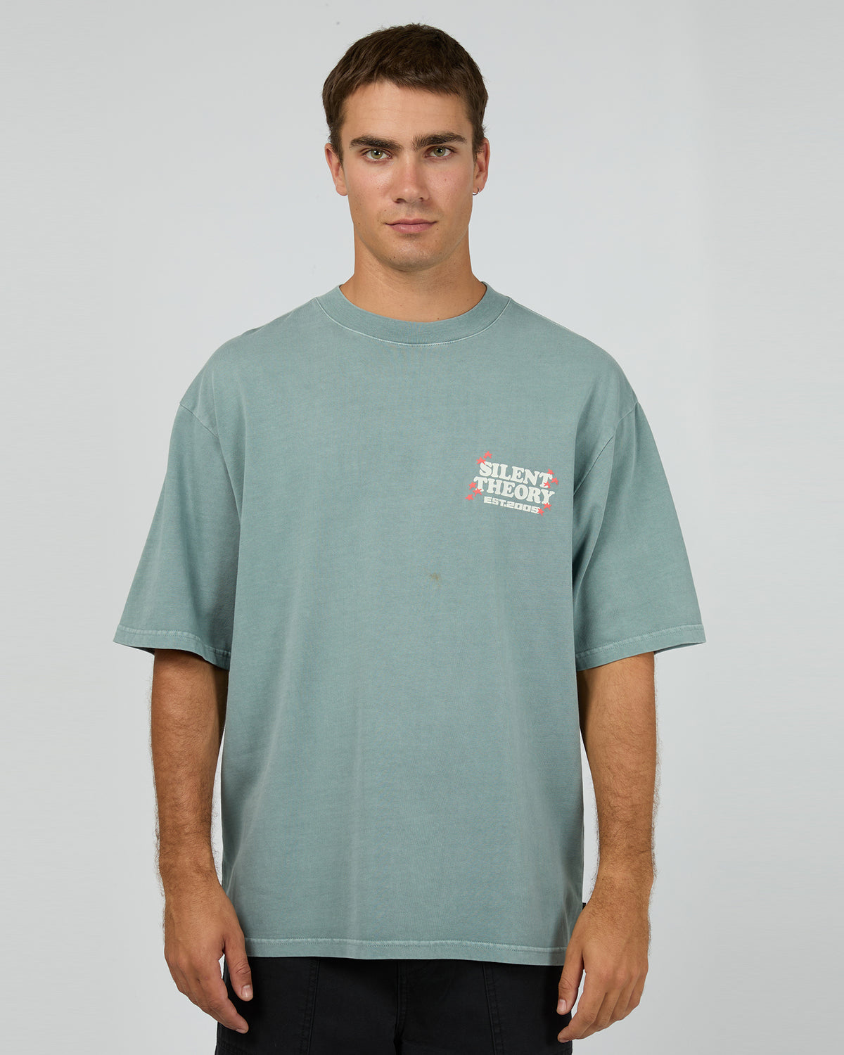 World Burn Box Tee Steel