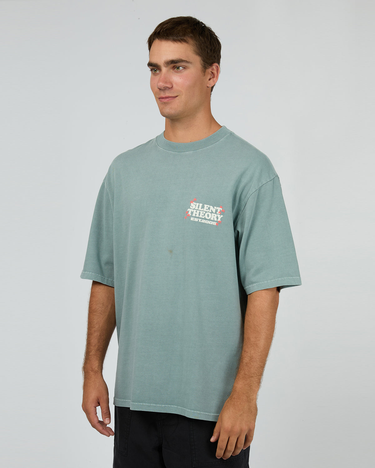 World Burn Box Tee Steel