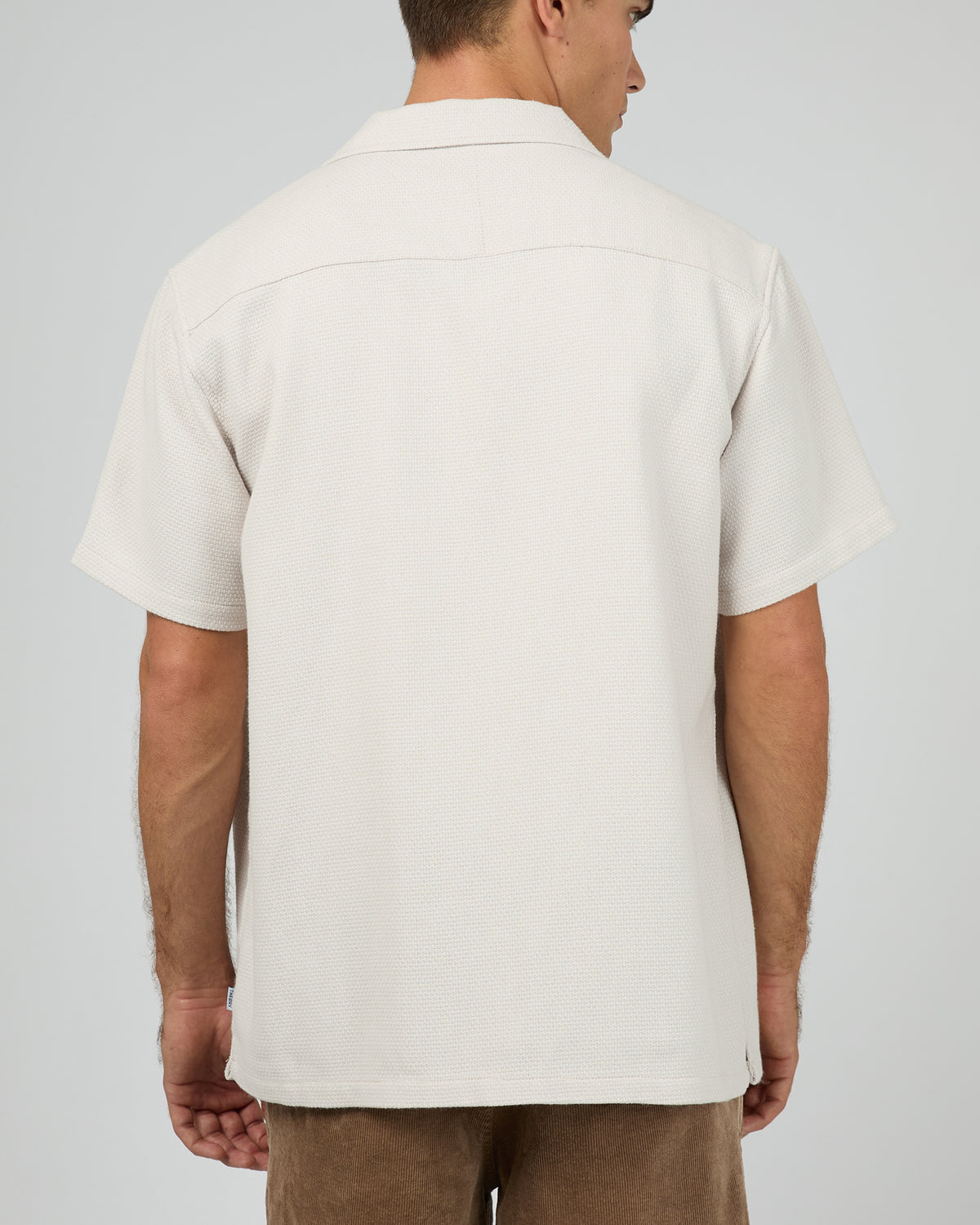 Vacay Textured Short Sleeve Shirt Natural