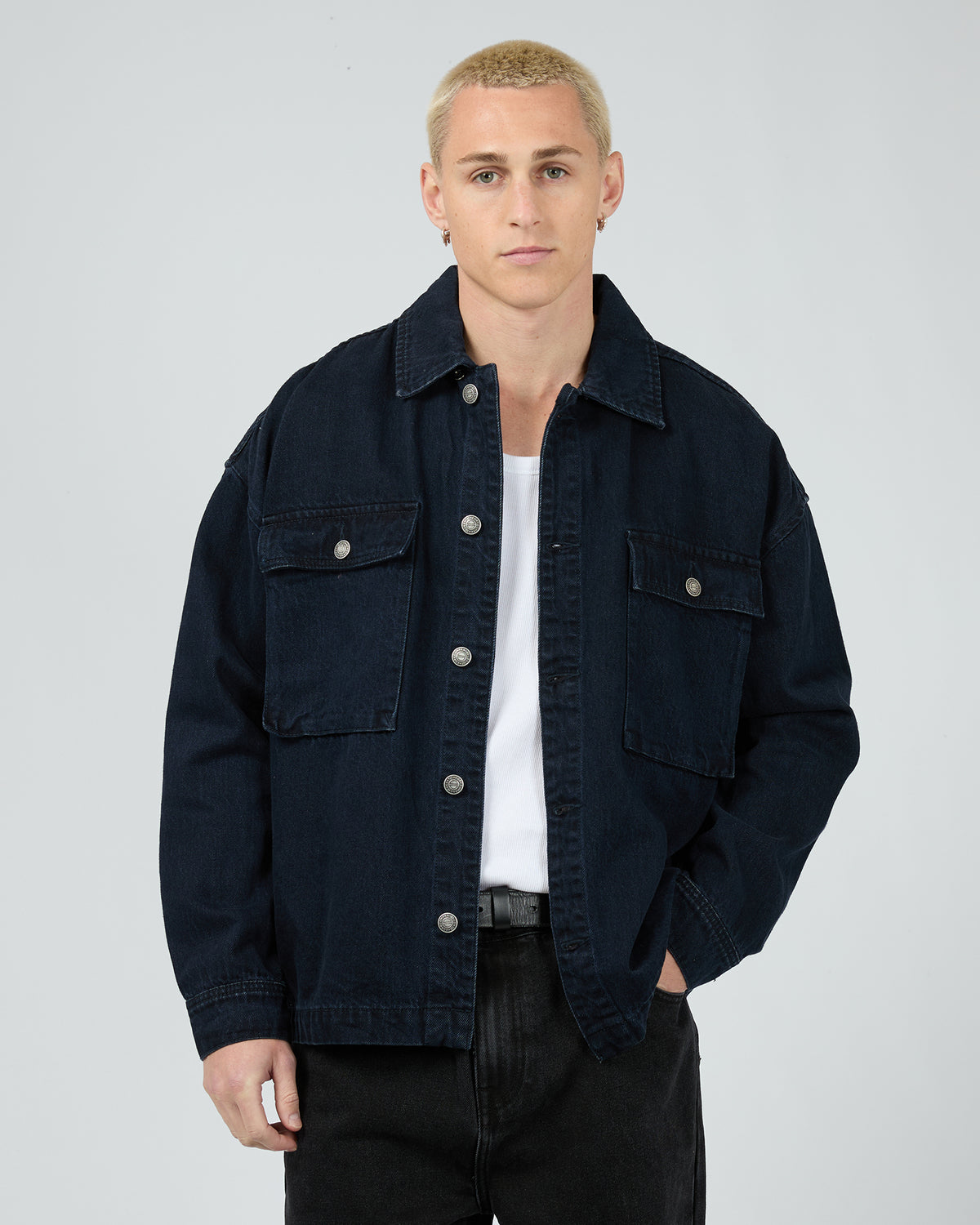 Denim Overshirt Navy