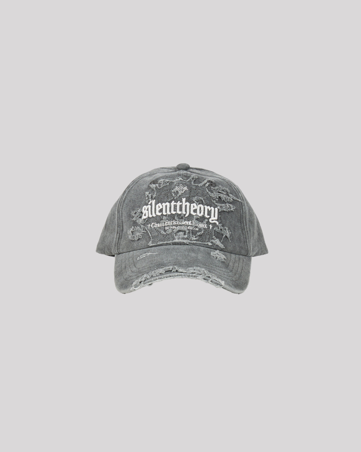 Distressed Cap Charcoal
