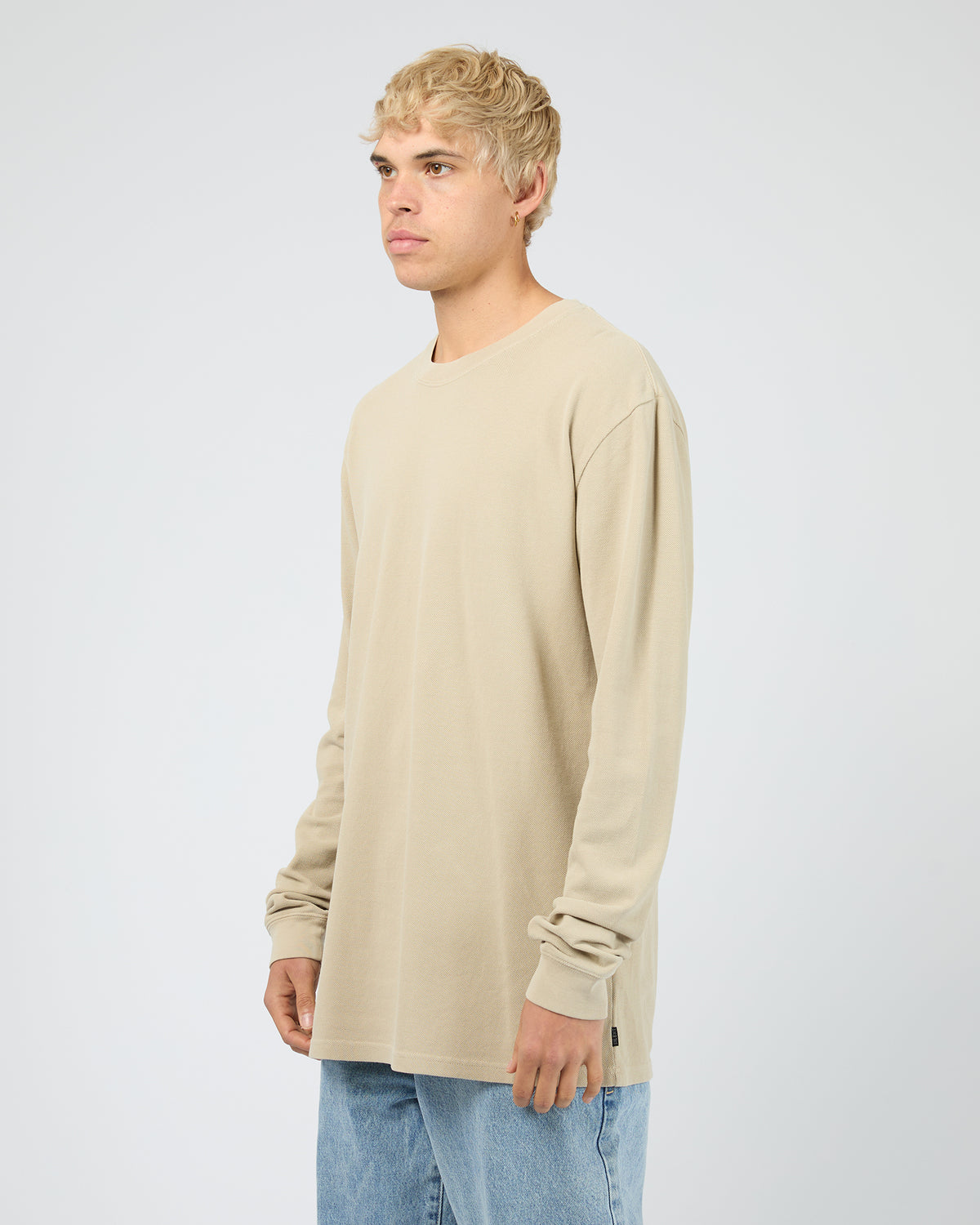 Pique Long Sleeve Tee Herb