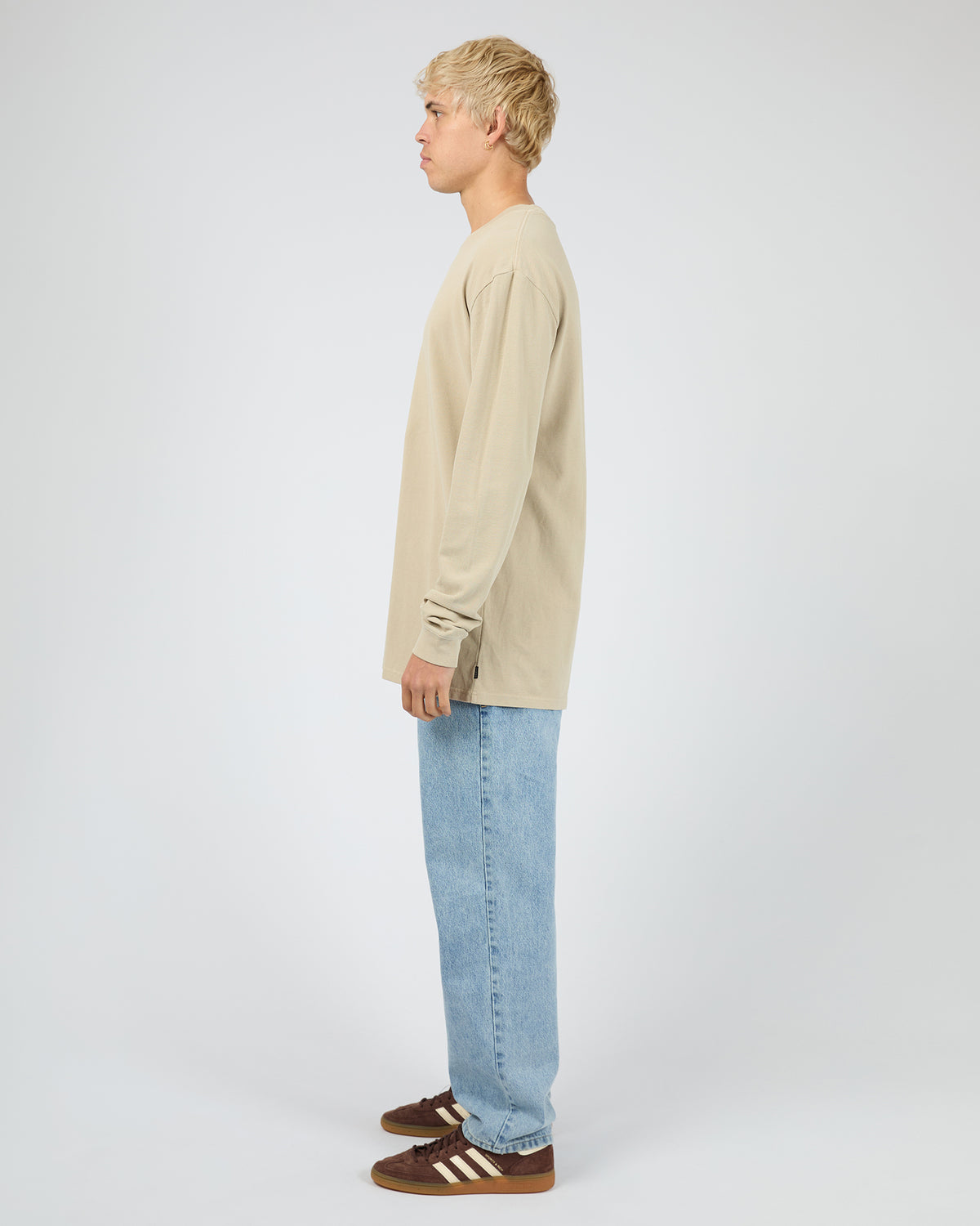 Pique Long Sleeve Tee Herb