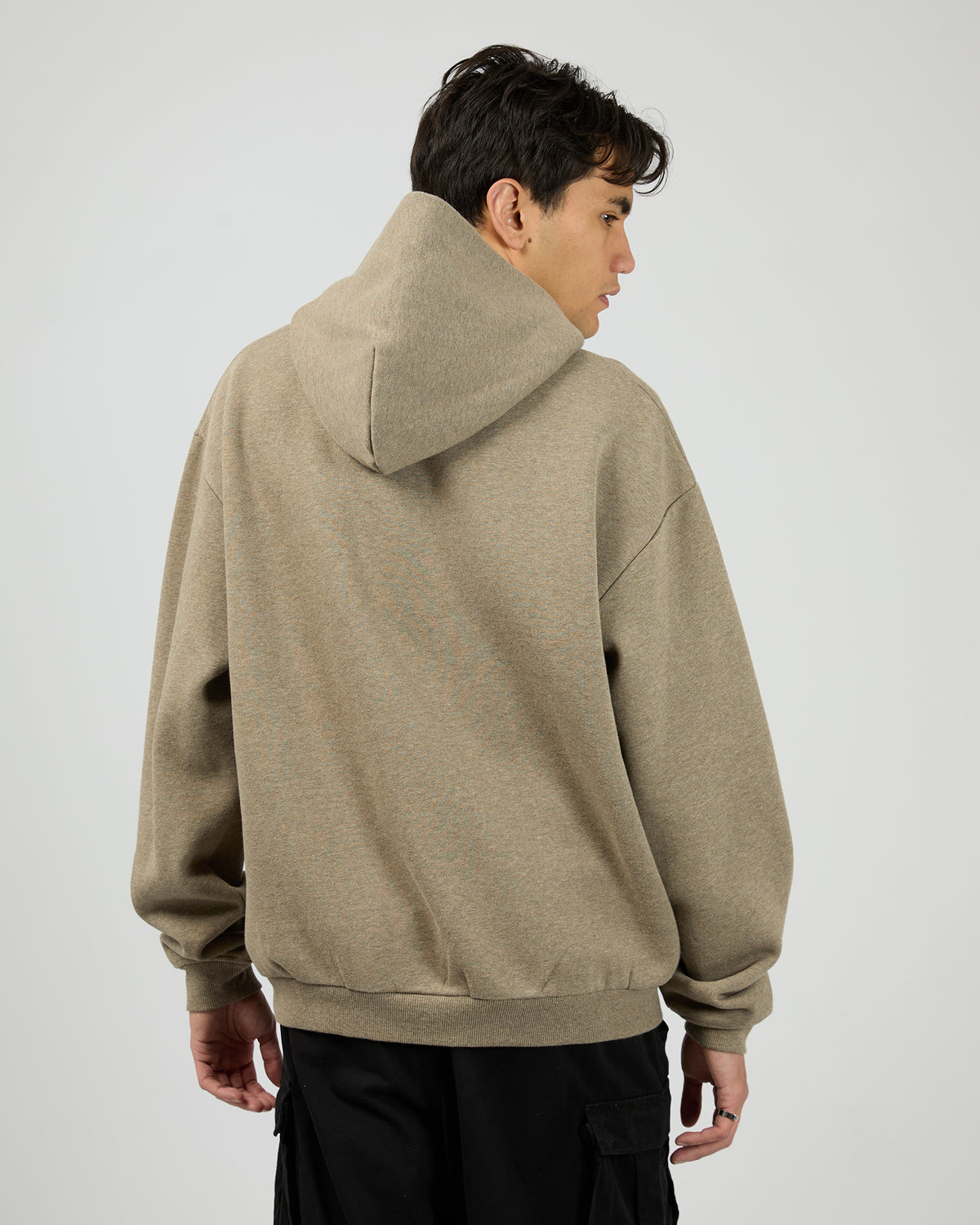 Box Hoodie Brown Marle