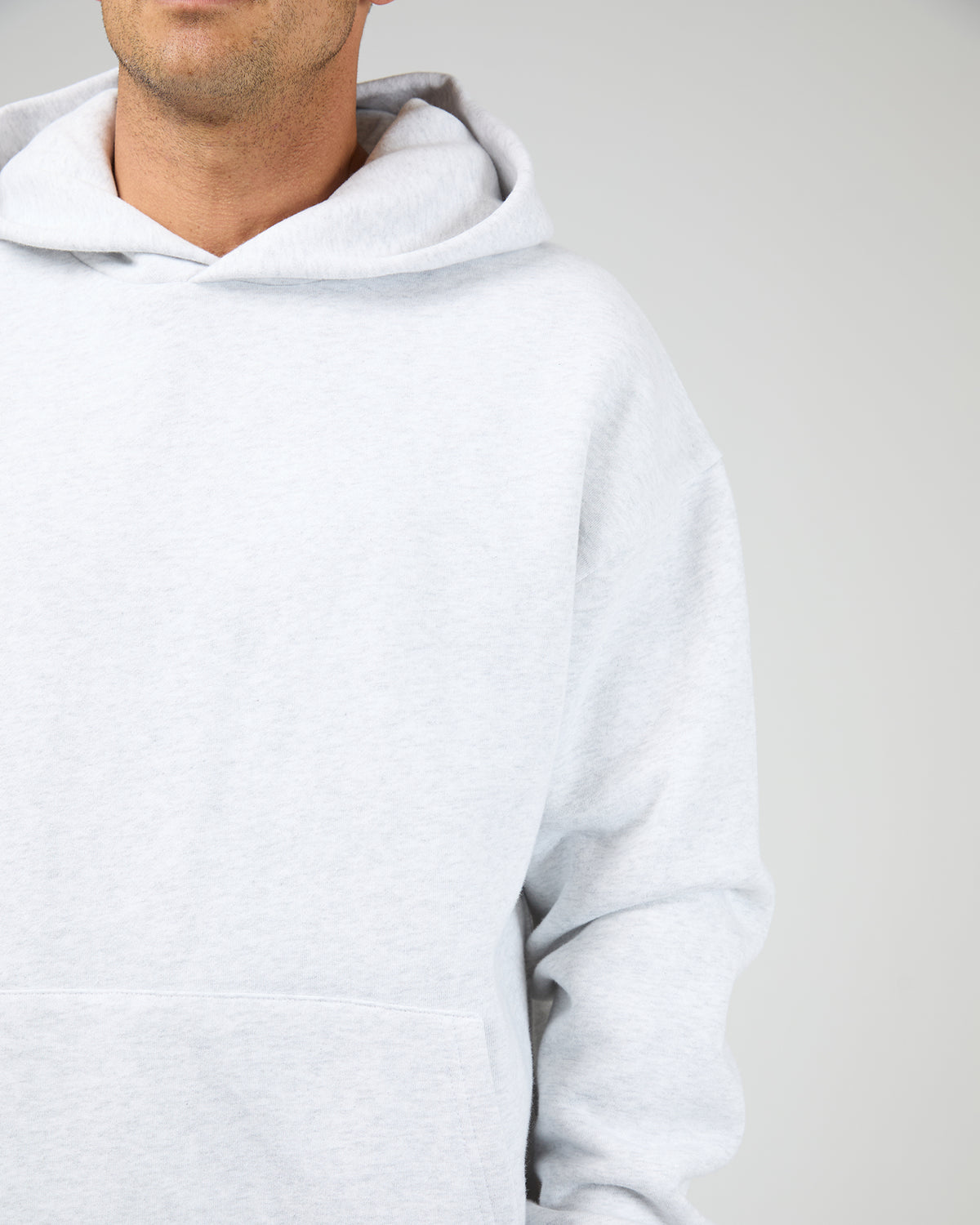 Box Hoodie Grey Marle