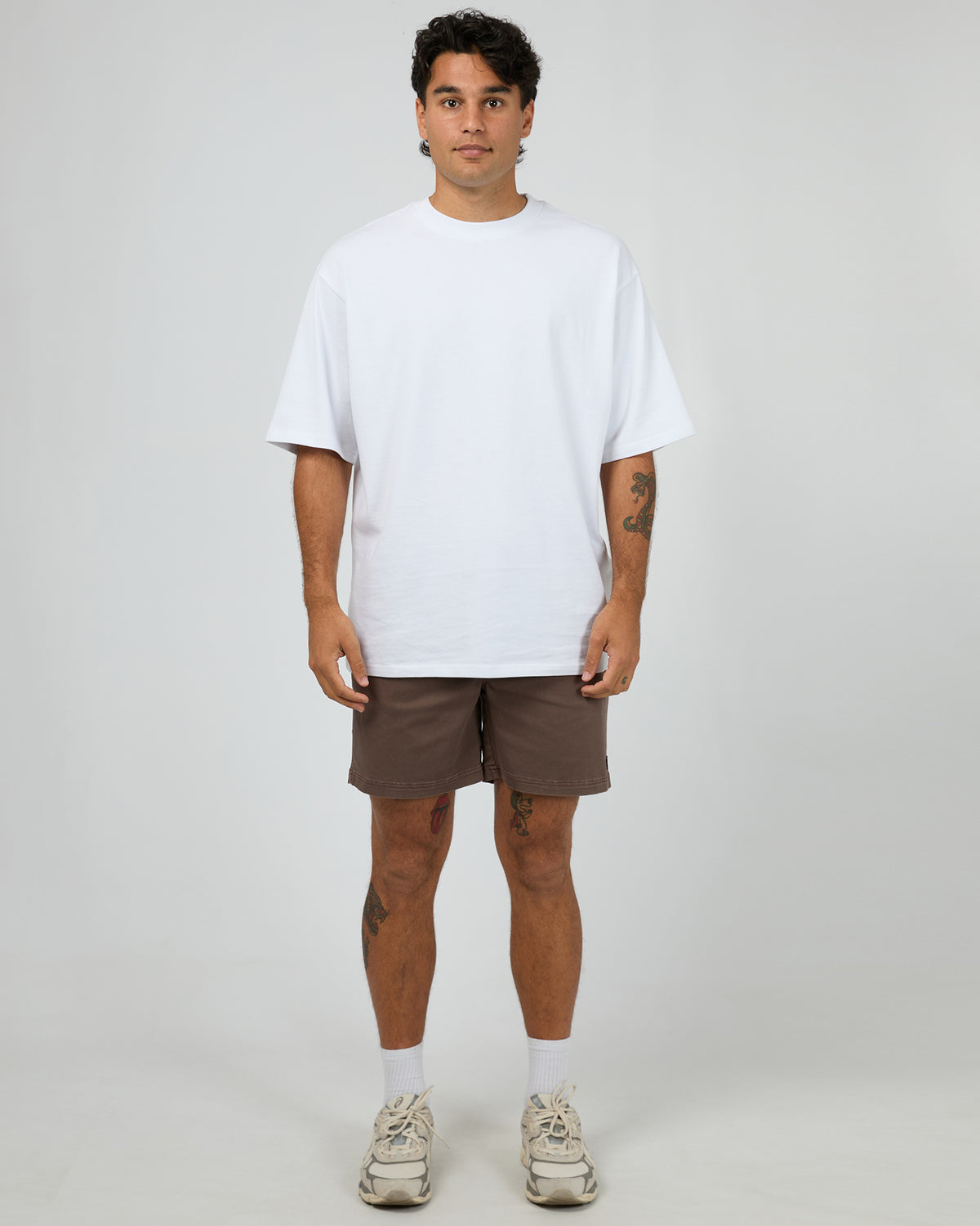 17 Inch Twill Jogger Brown