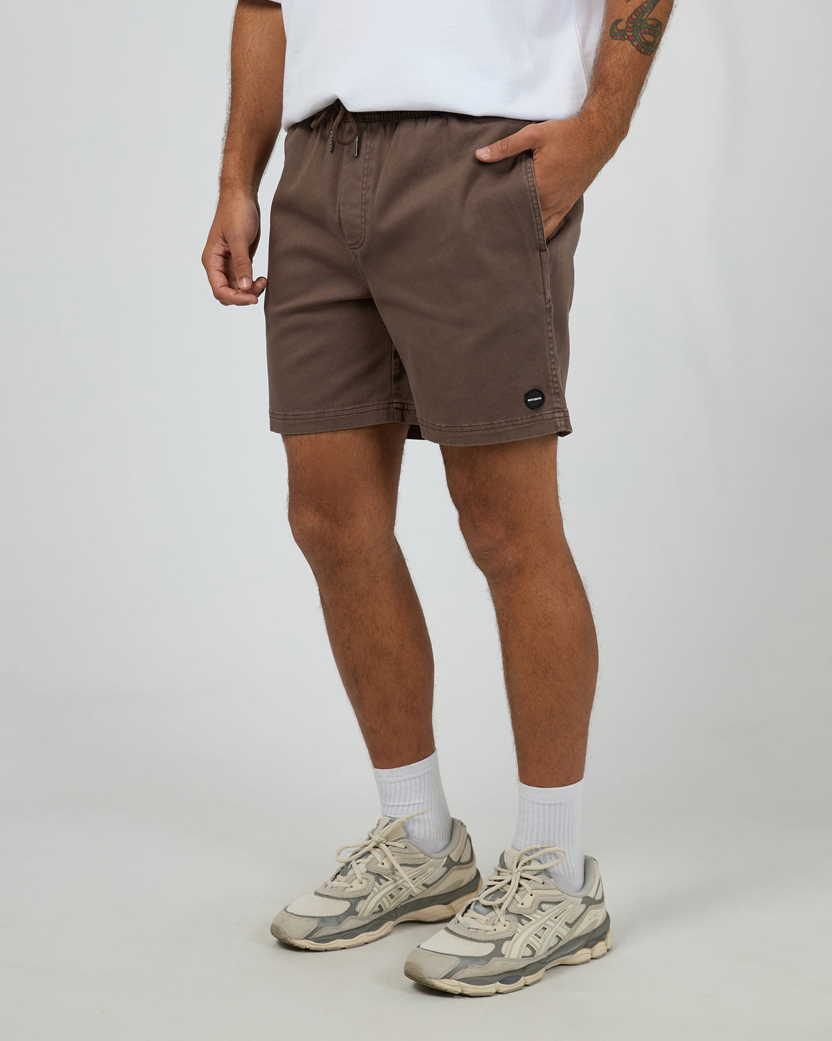 17 Inch Twill Jogger Brown
