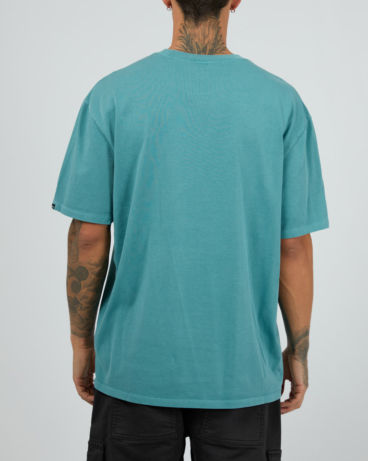 Essential Script Tee Blue