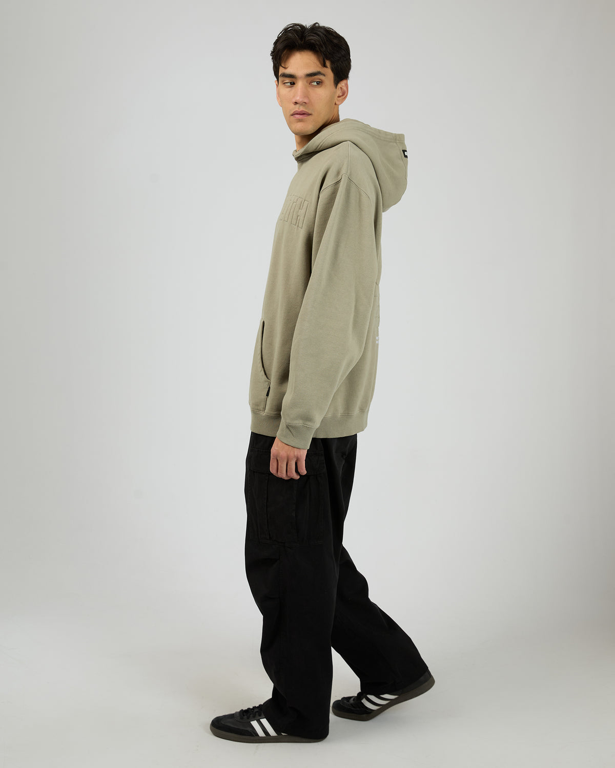 Raised Hoodie Vintage Khaki