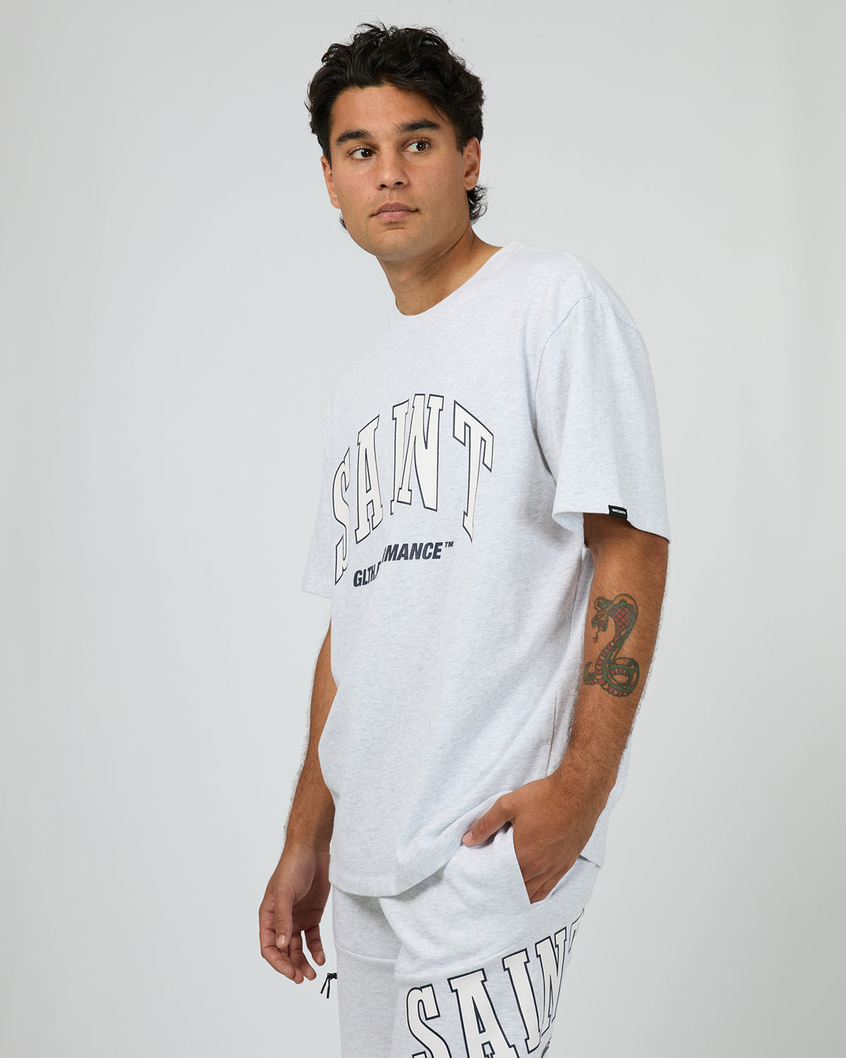 Baseline Tee Grey Marle