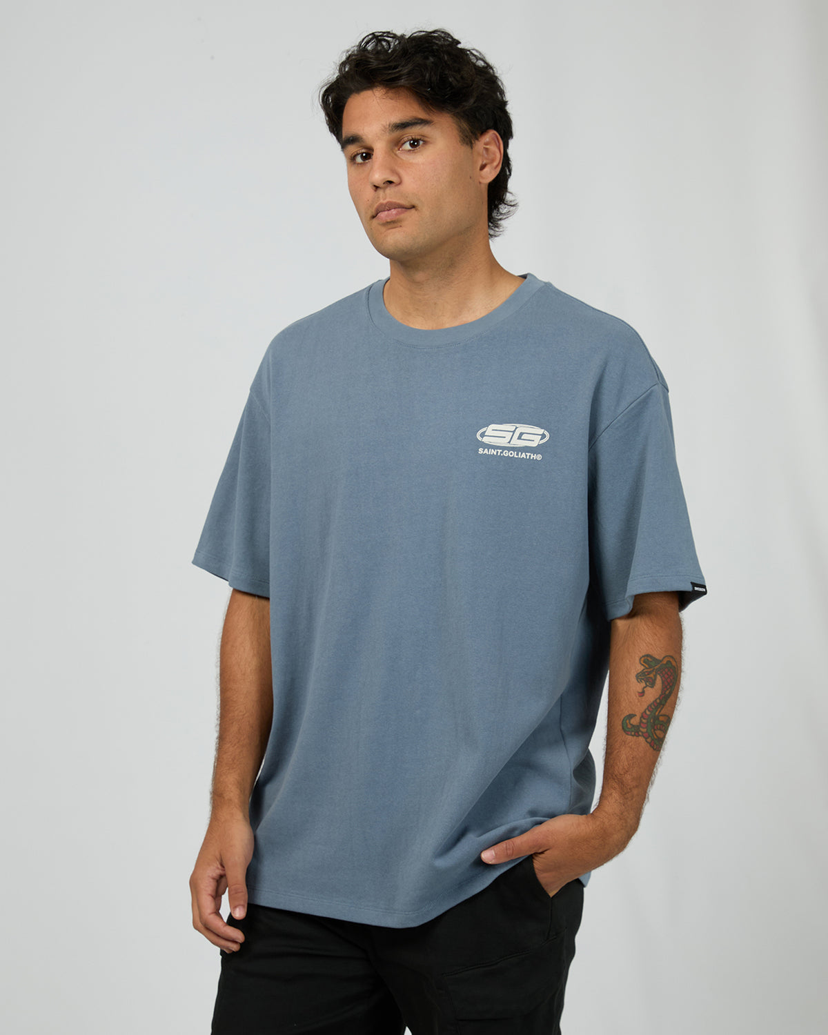 Saturn Tee Blue
