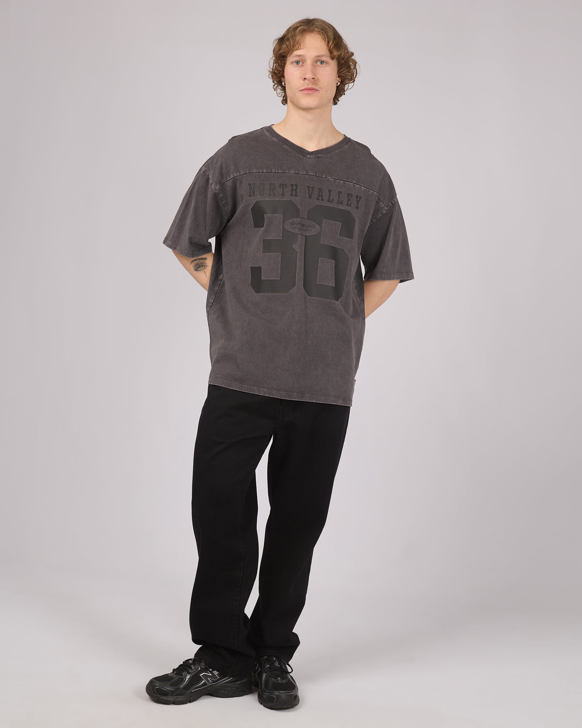 Nth Valley Tee Washed Black