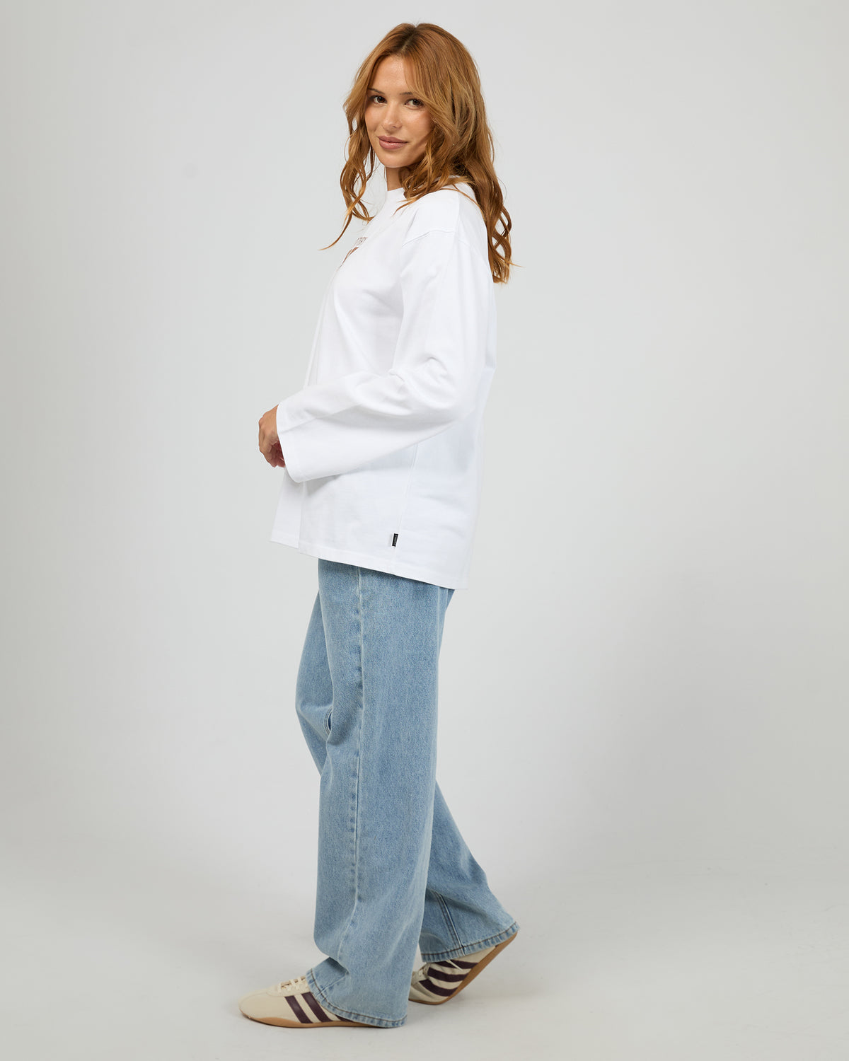 Motion Long Sleeve Tee White