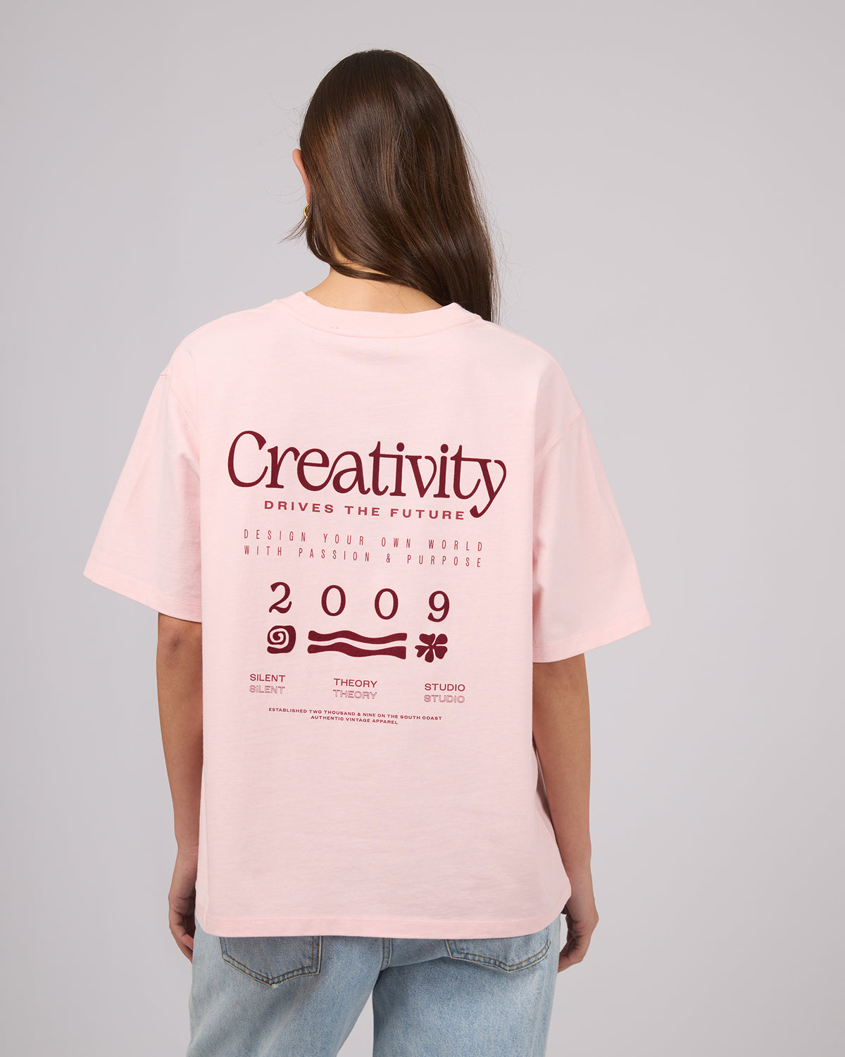 Create Oversized Tee Pink