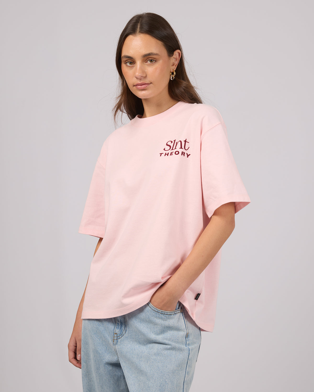 Create Oversized Tee Pink