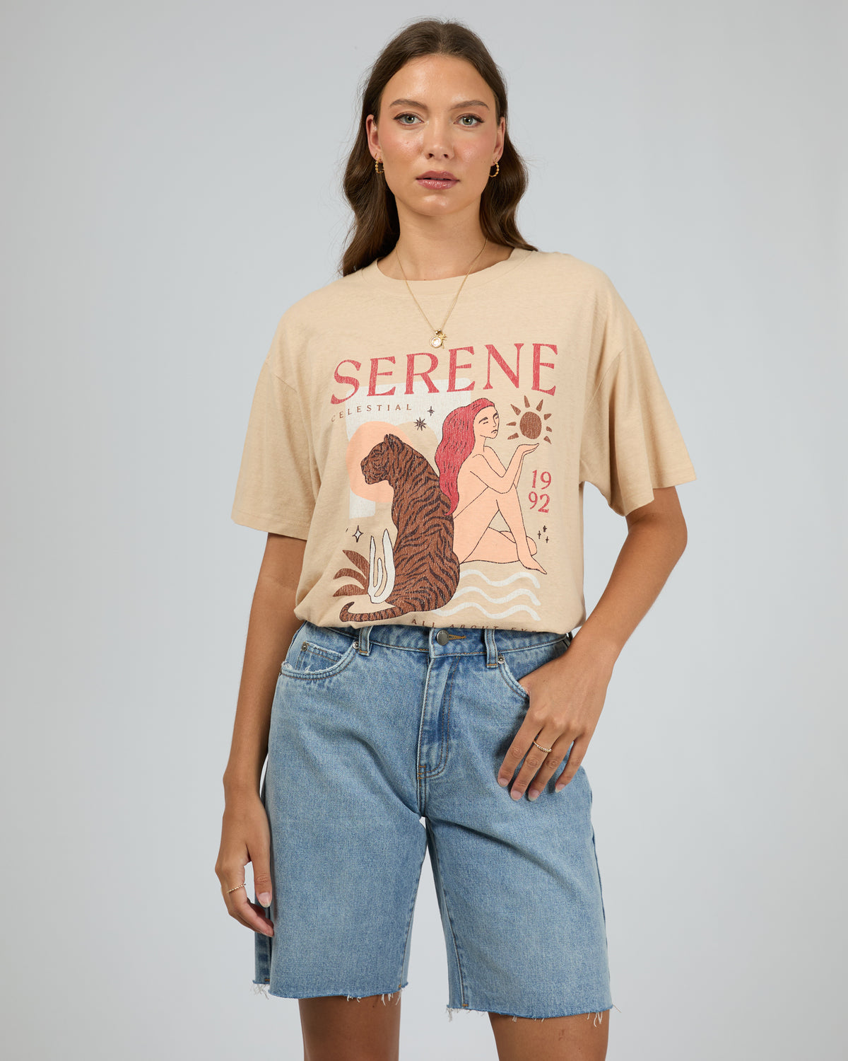 Serene Oversized Tee Oat