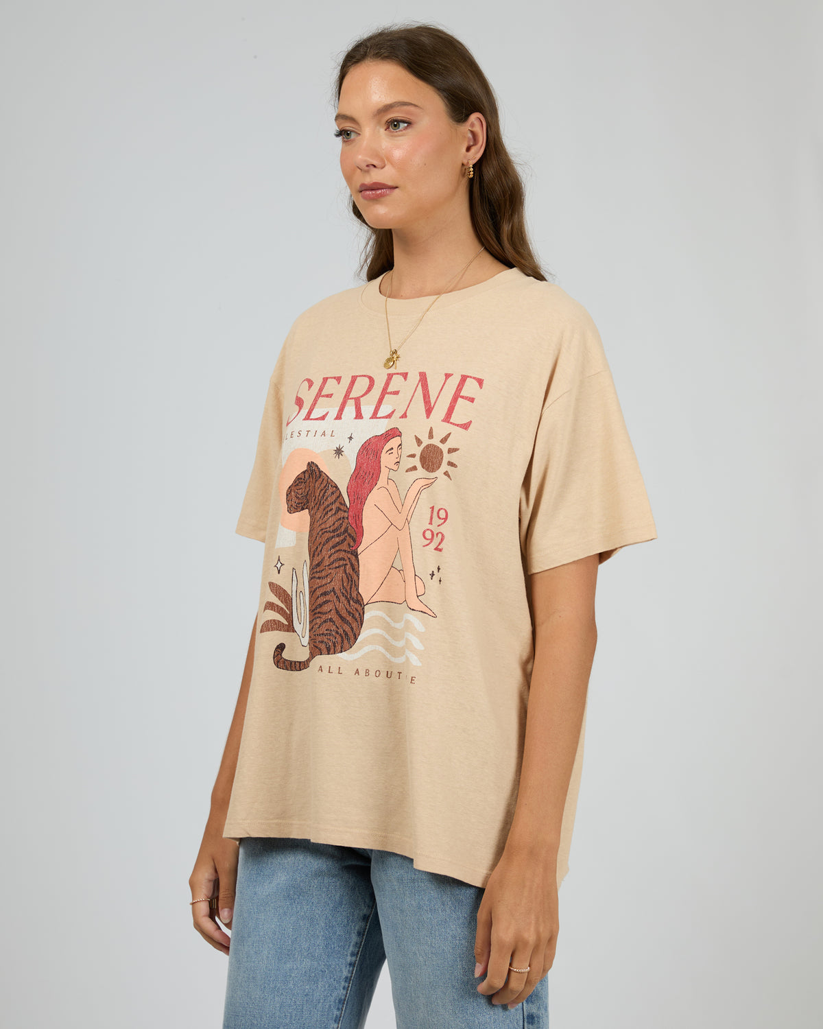 Serene Oversized Tee Oat