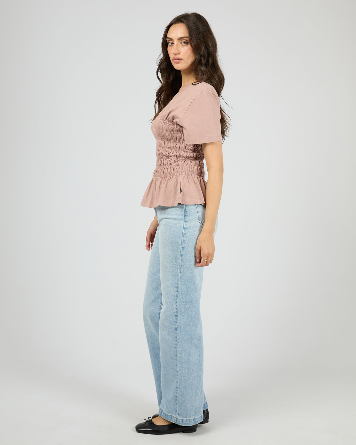 Lipa Ruched Top Fawn