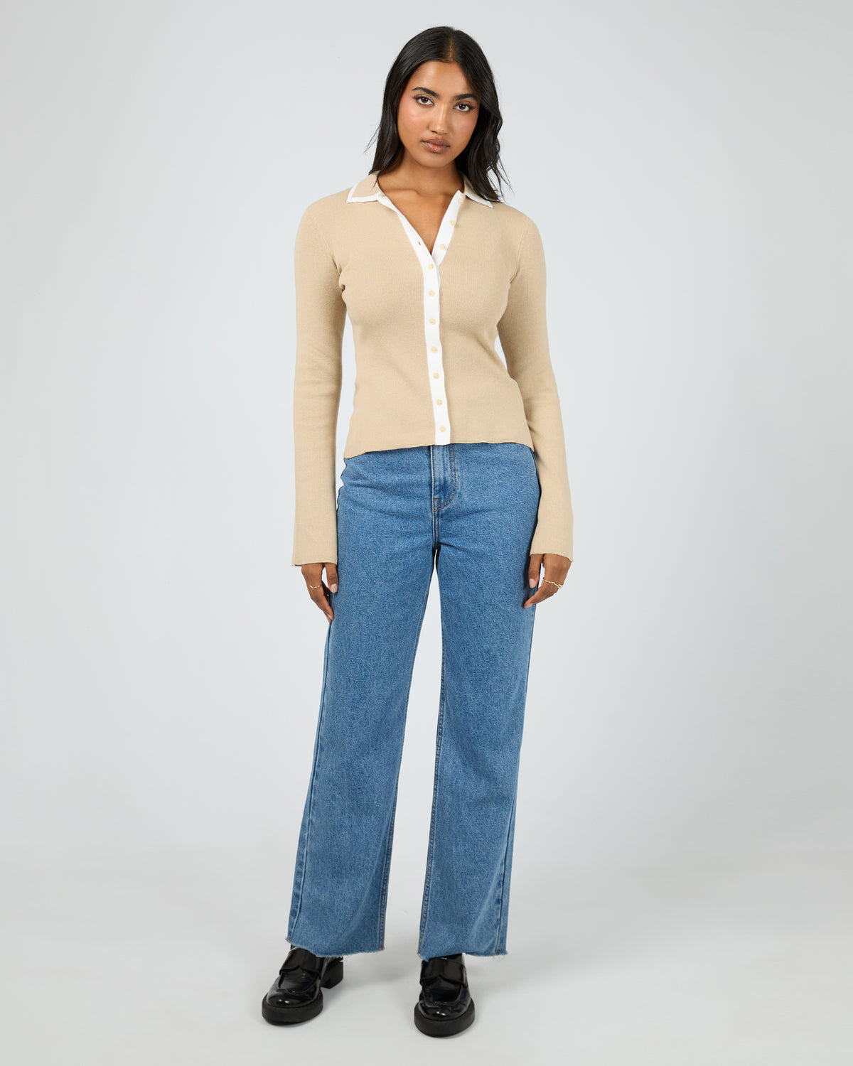 Minnie Knit Top Stone