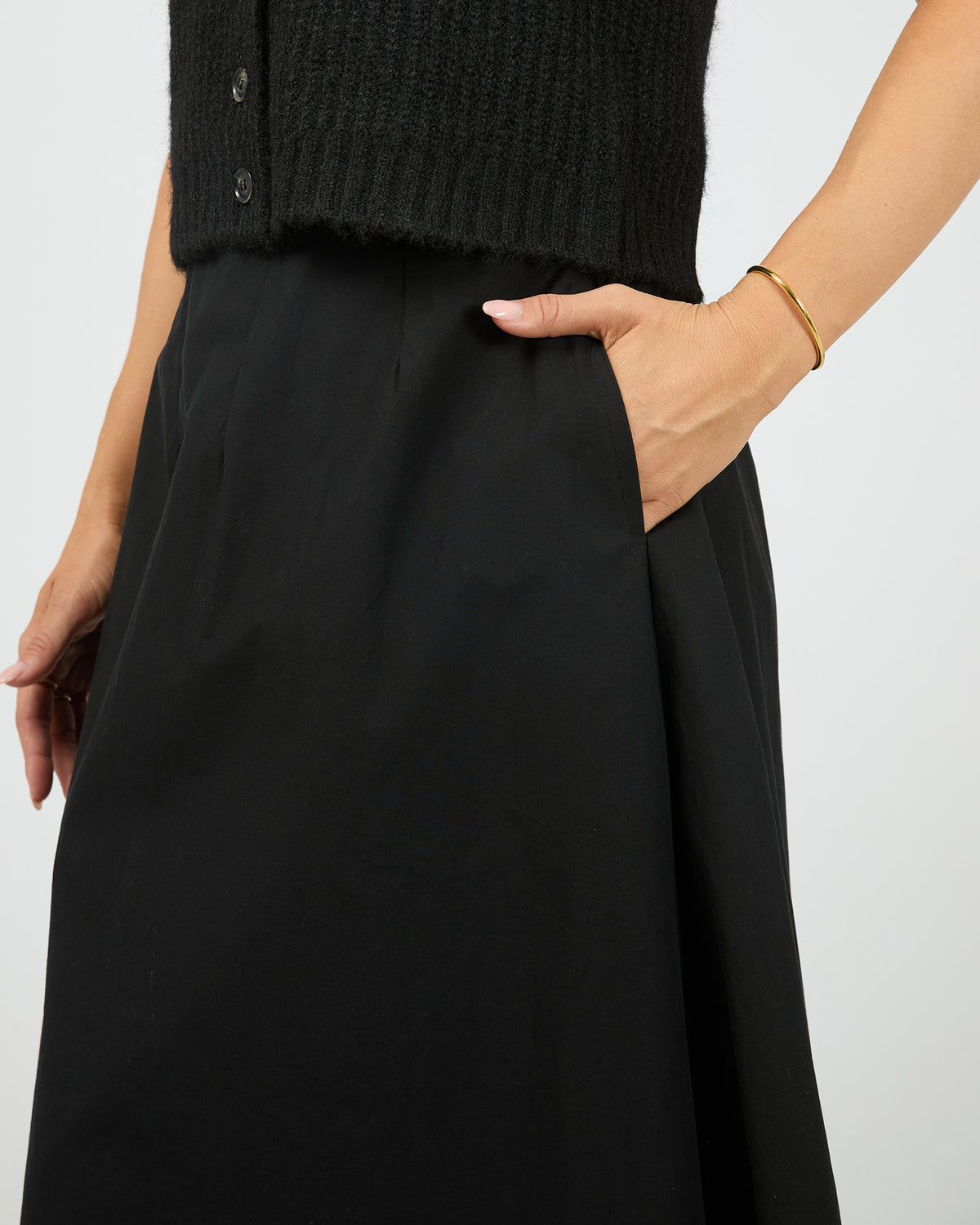 Cleo Maxi Skirt Black