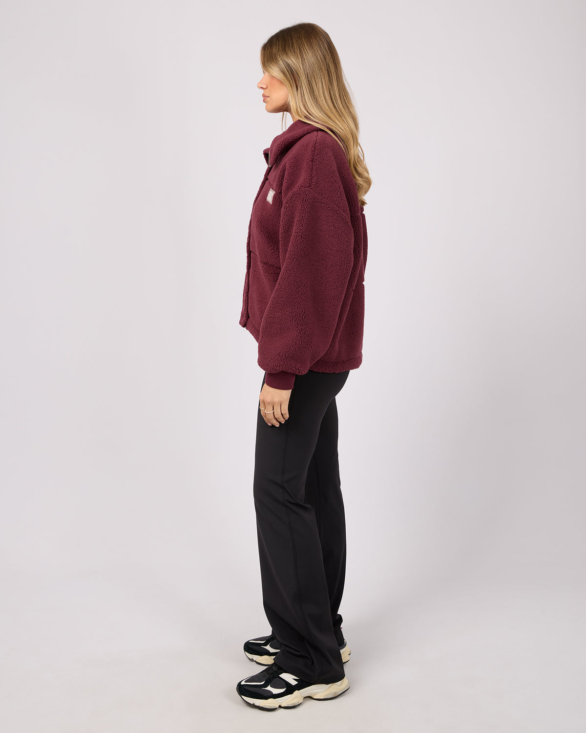Cosy Club Teddy Jacket Wine