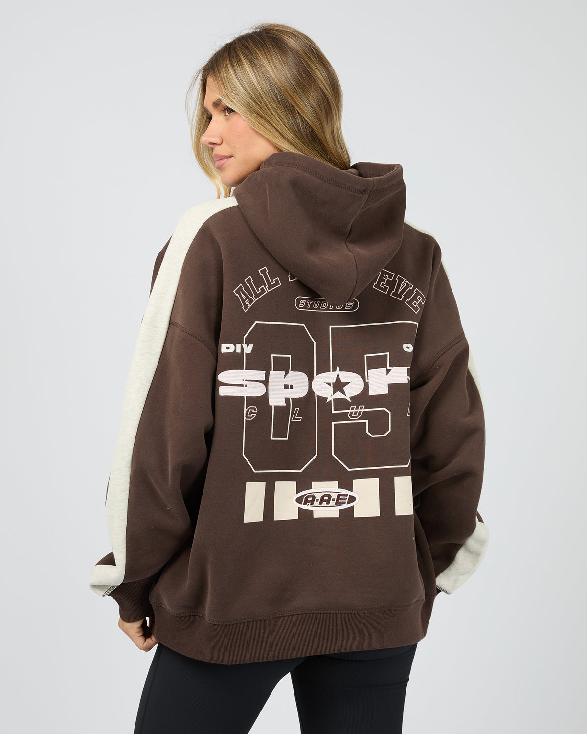Ninety Five Relaxed Hoodie Brown