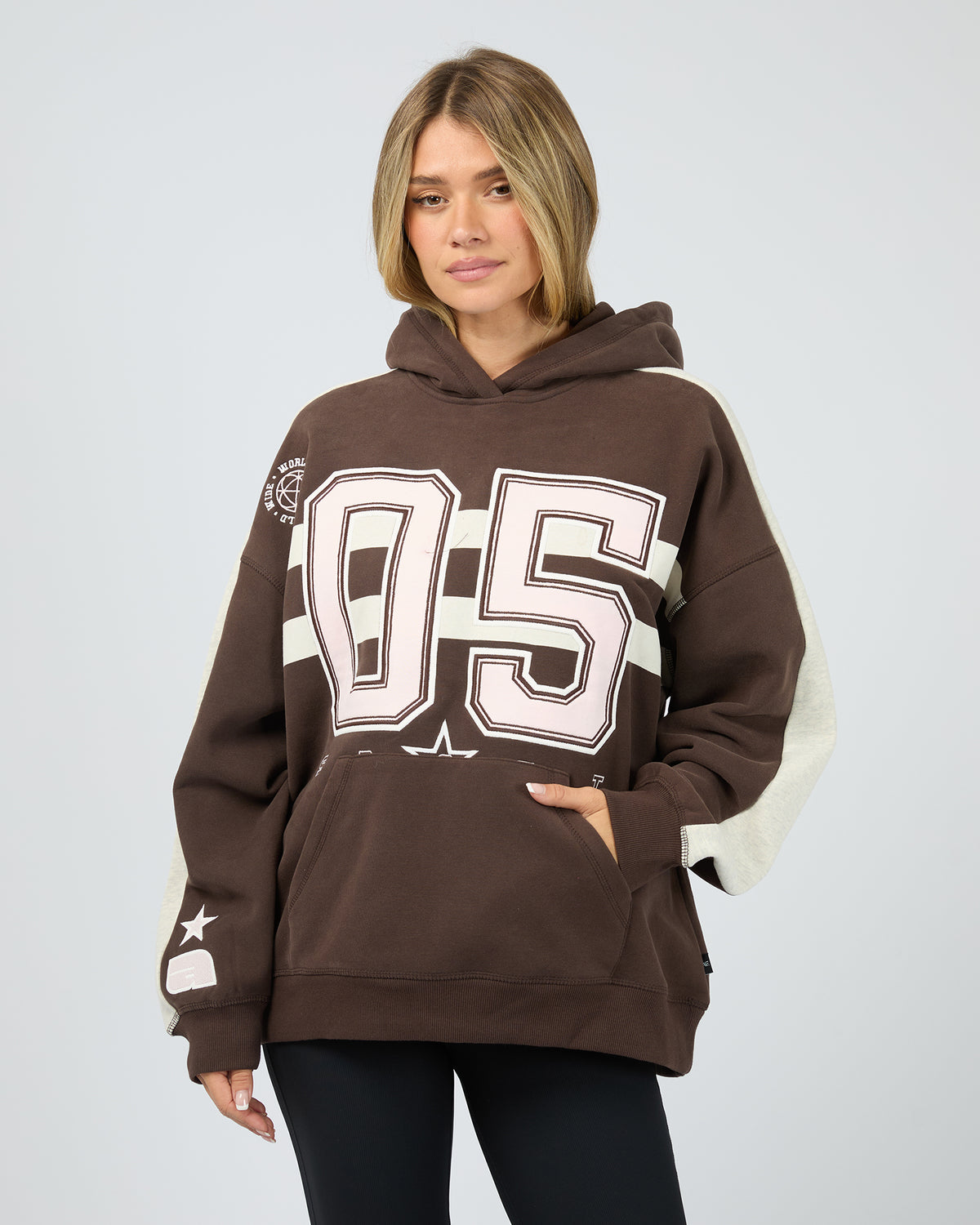 Ninety Five Relaxed Hoodie Brown