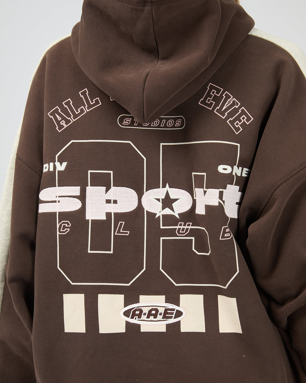 Ninety Five Relaxed Hoodie Brown
