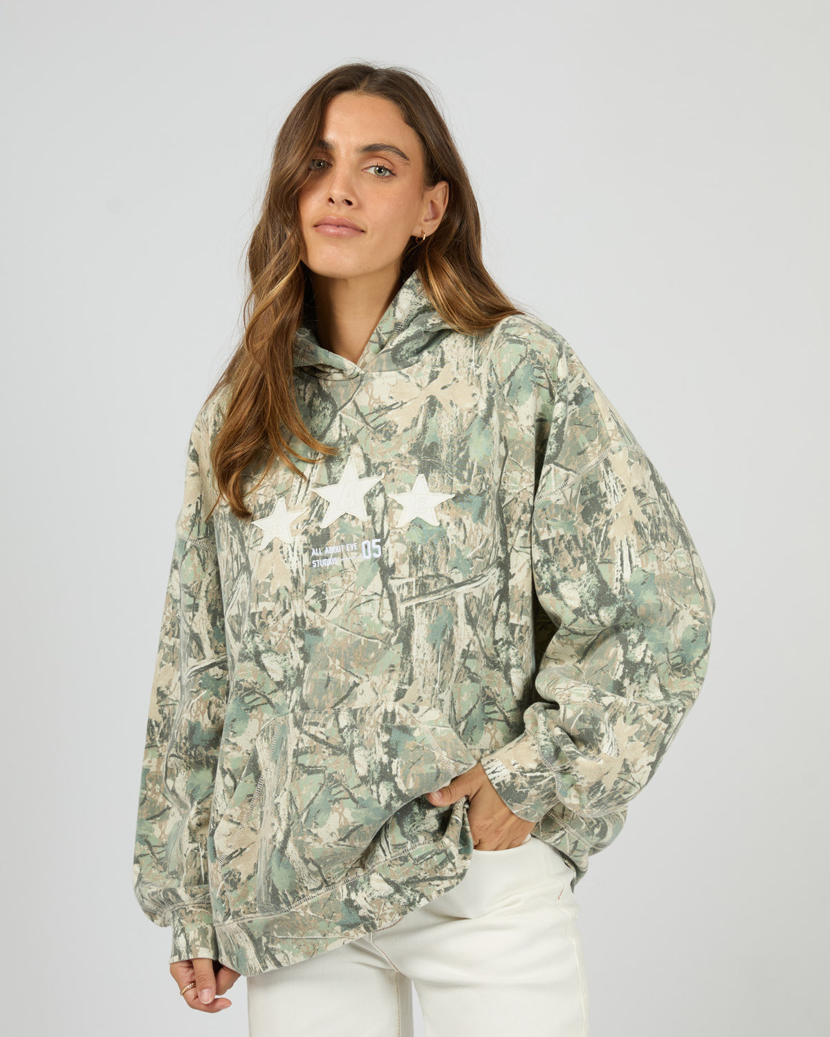 Woodlands Relaxed Hoodie Print