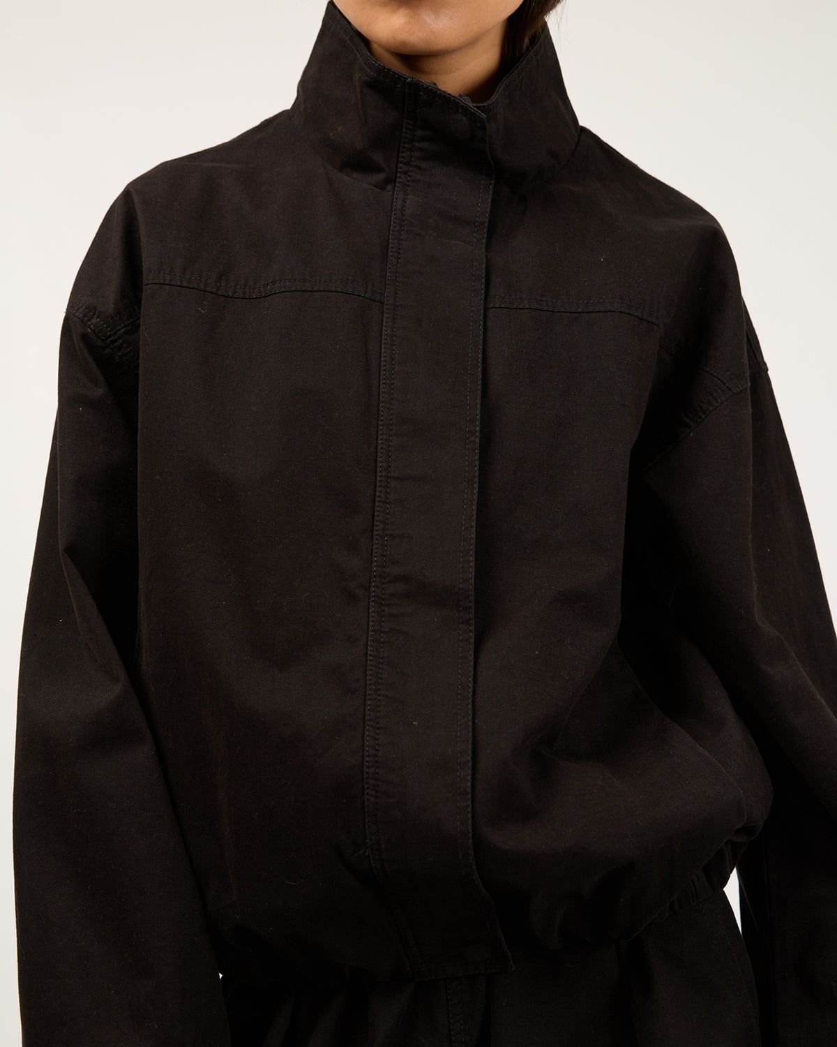 Margo Funnel Neck Jacket Black
