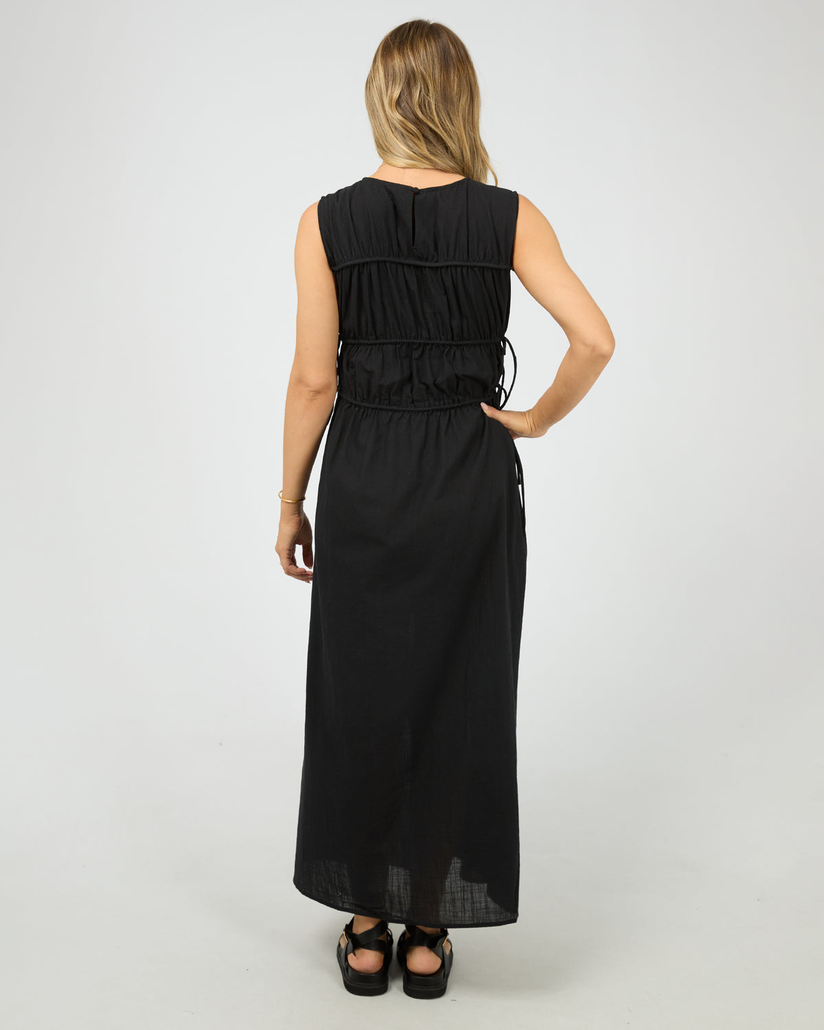 Lou Lou Tie Maxi Dress Black