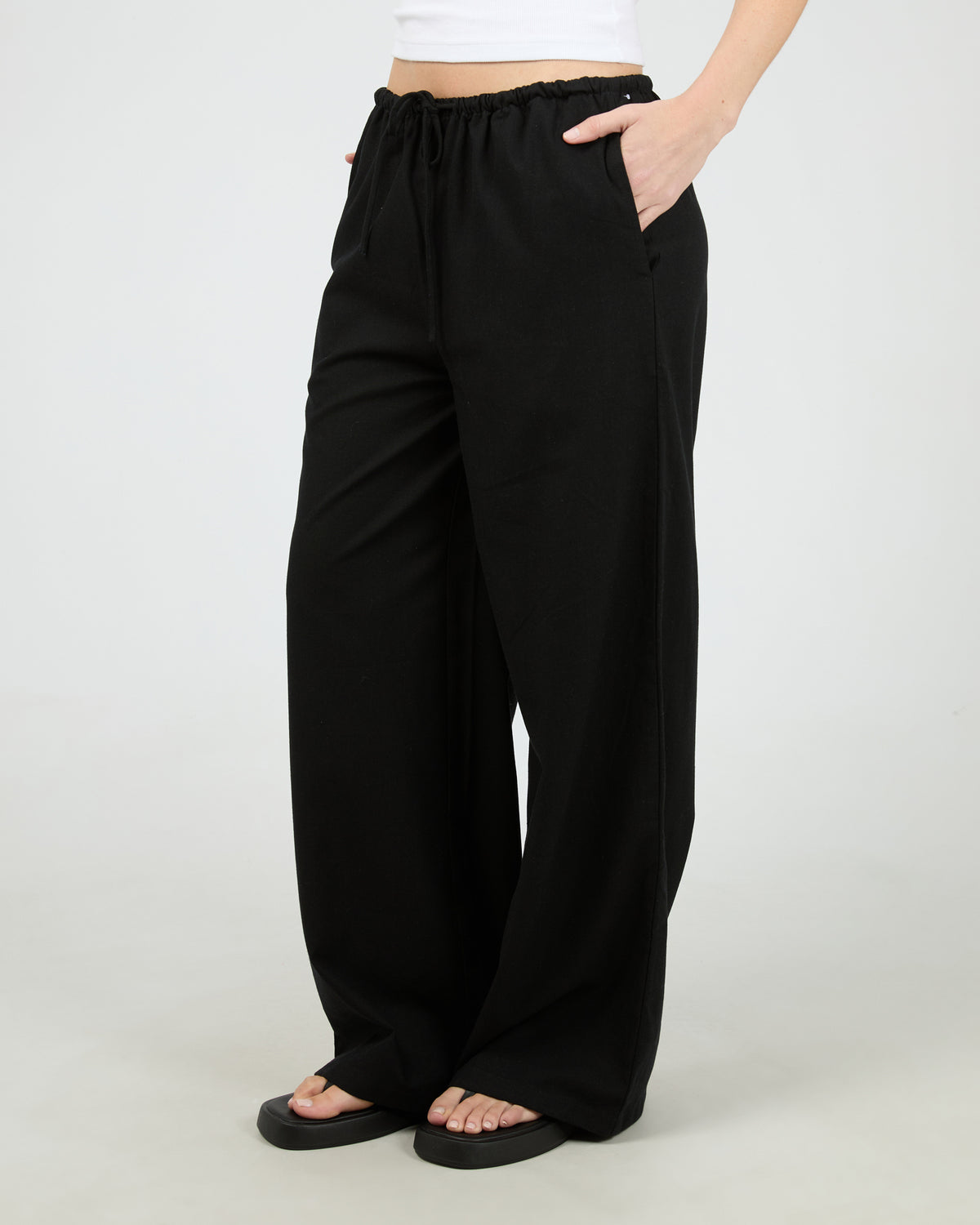 Aae Timeless Drawstring Pant Black
