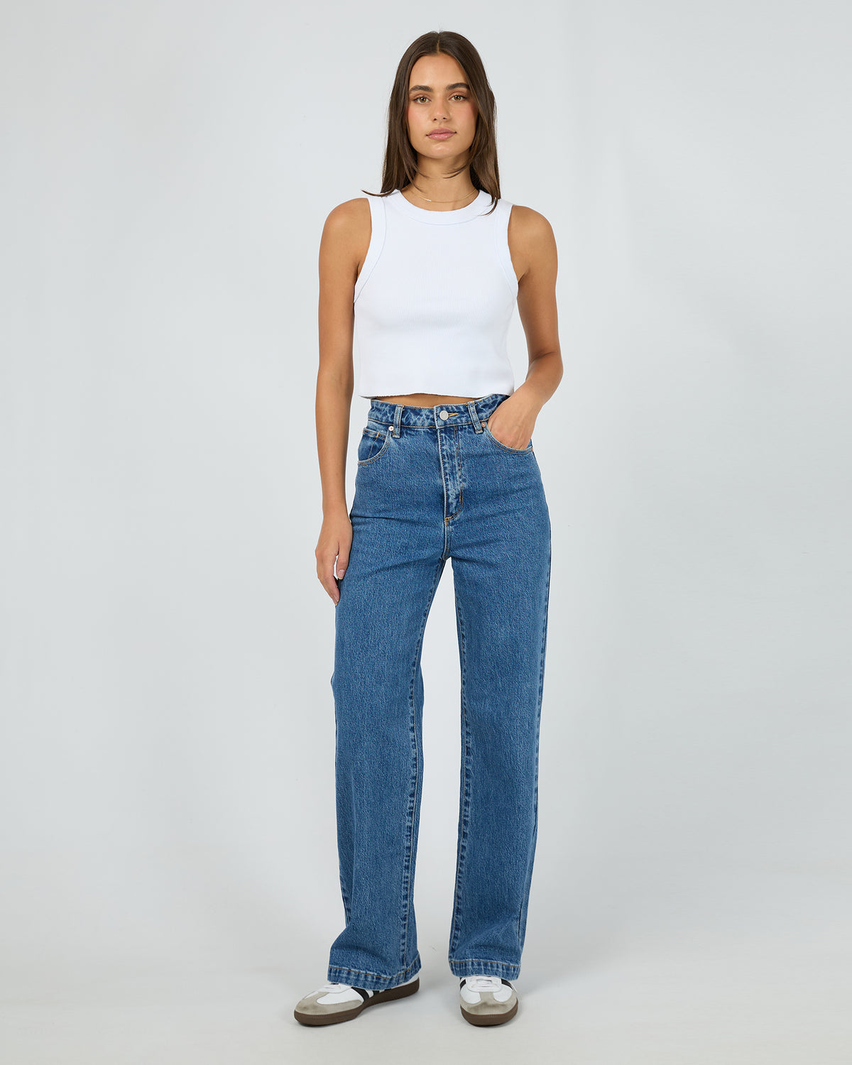 A 94 High & Wide Jean Chantelle Mid Blue