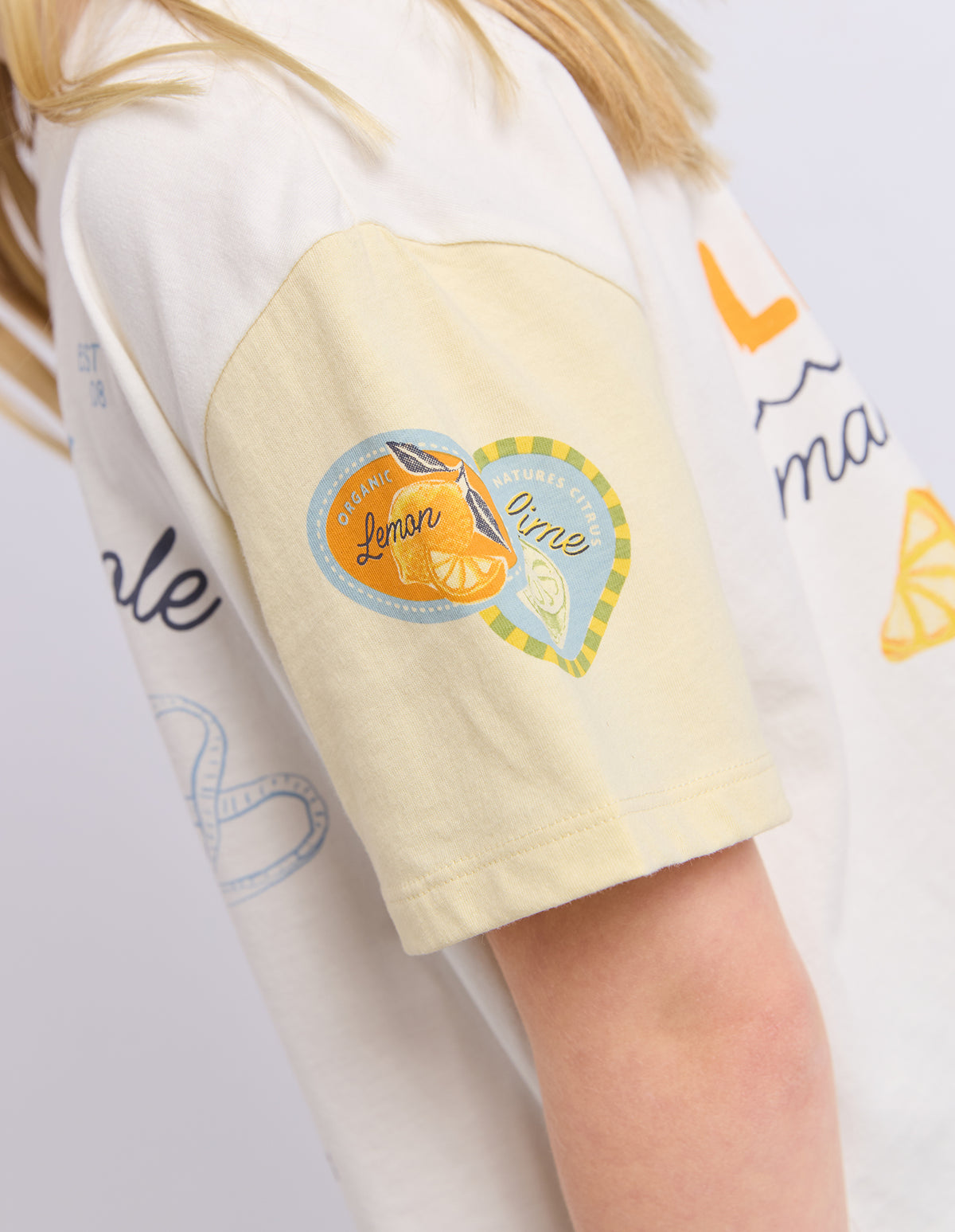 Teen Capri Tee Vintage White