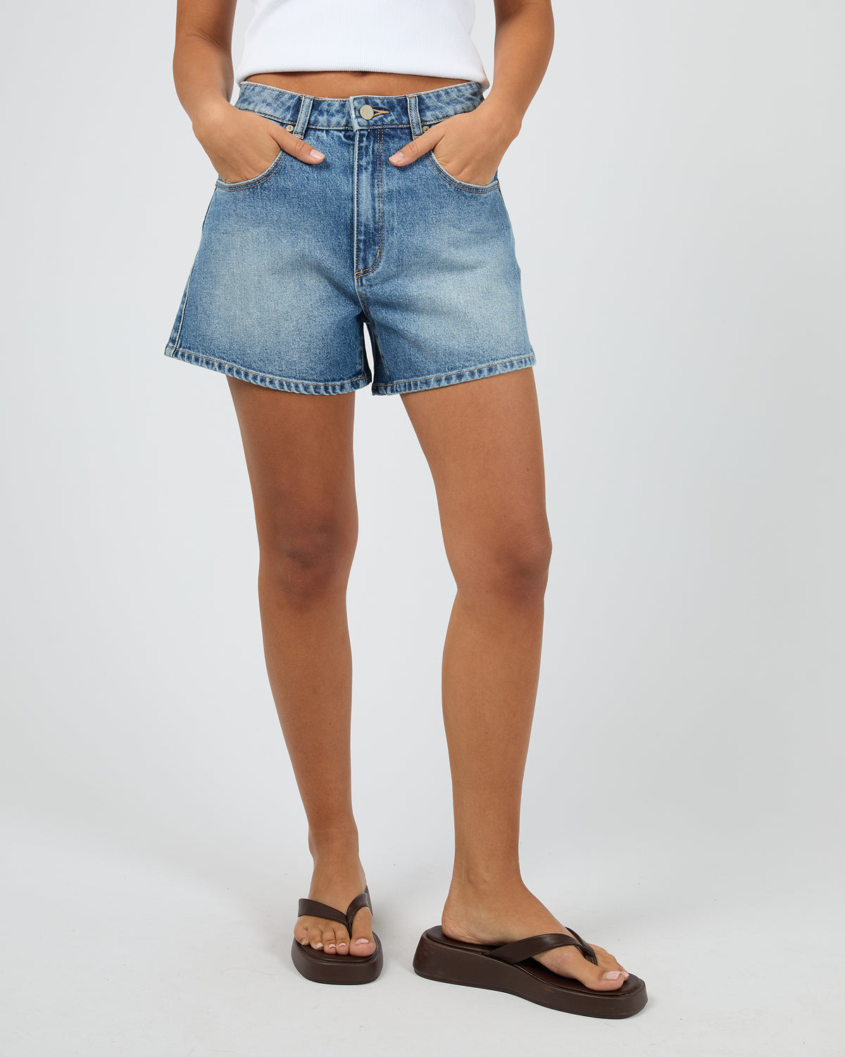 Venice Denim Short Paloma Blue