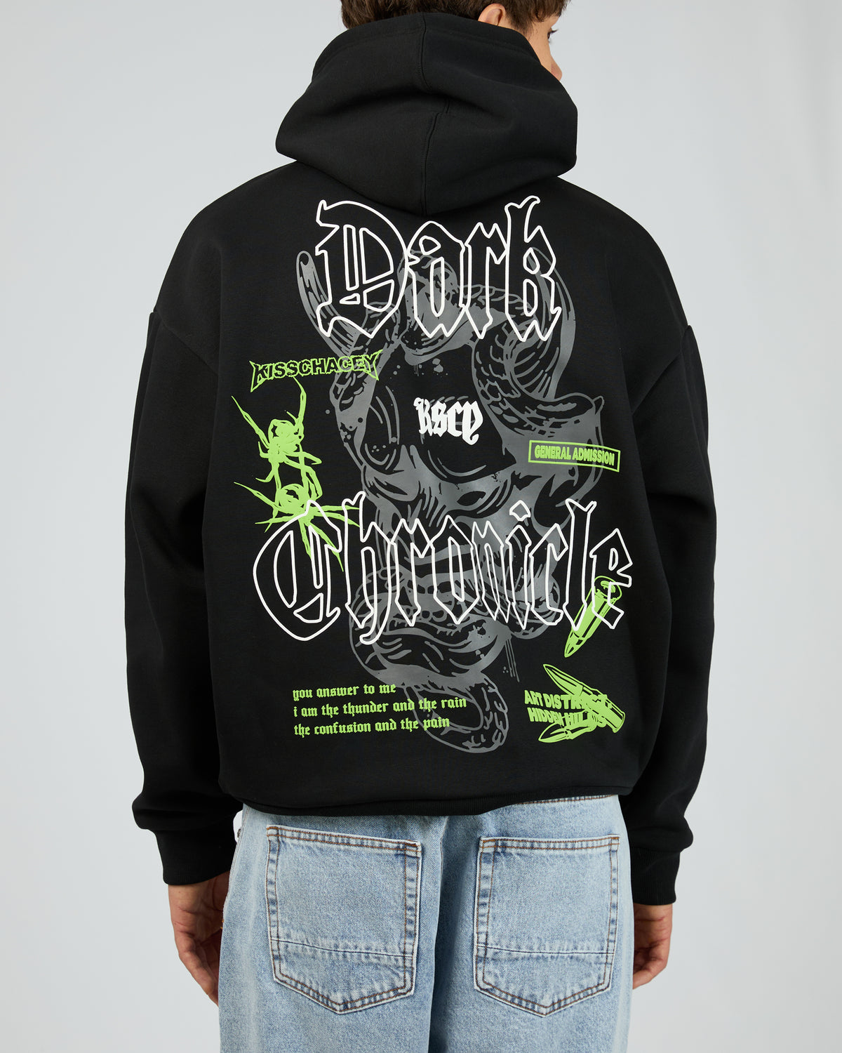 Wither Oversized Hoodie Black