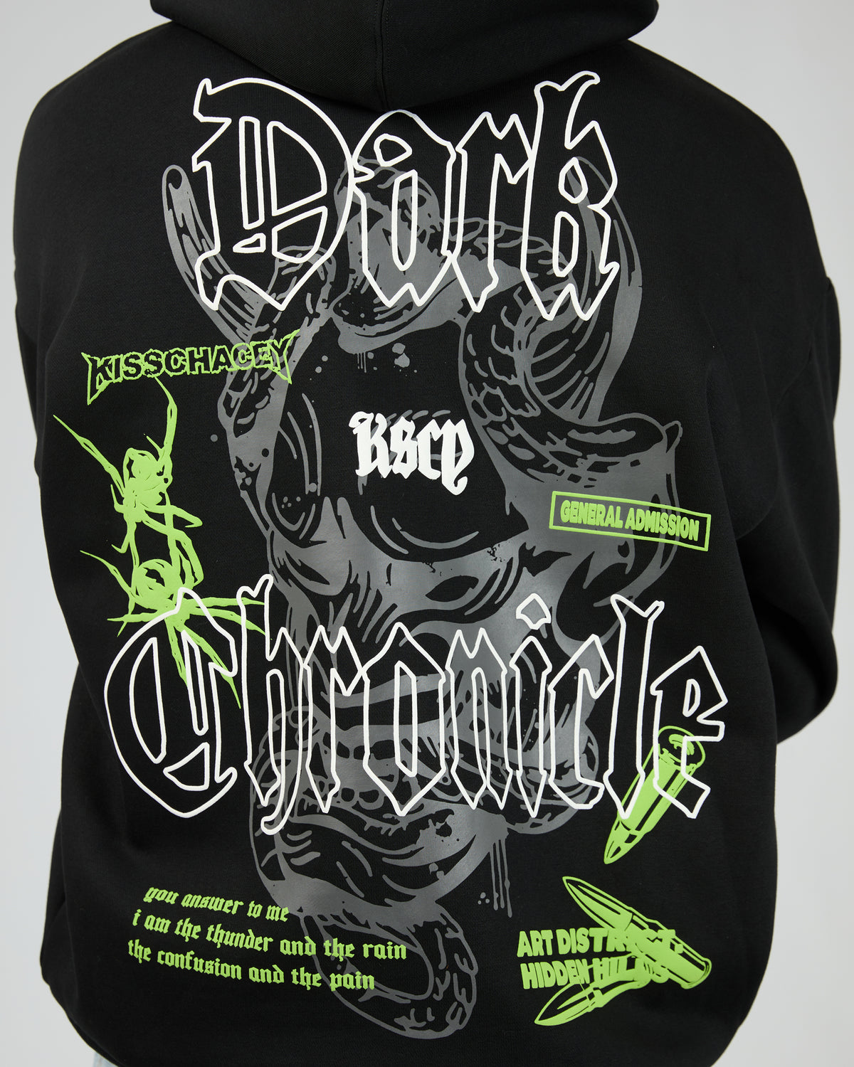 Wither Oversized Hoodie Black