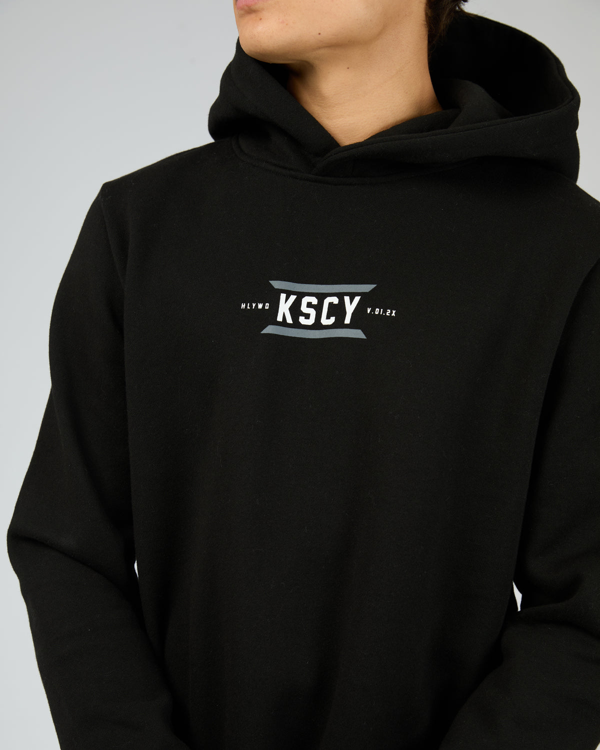 Beneath Layered Hoodie Black