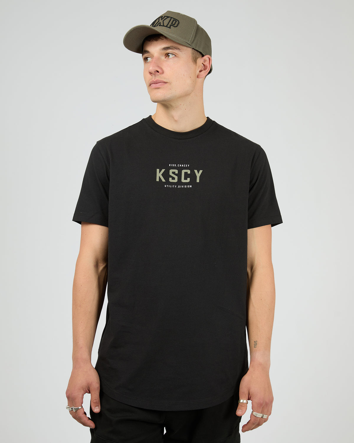 Division Dual Curved Tee Black