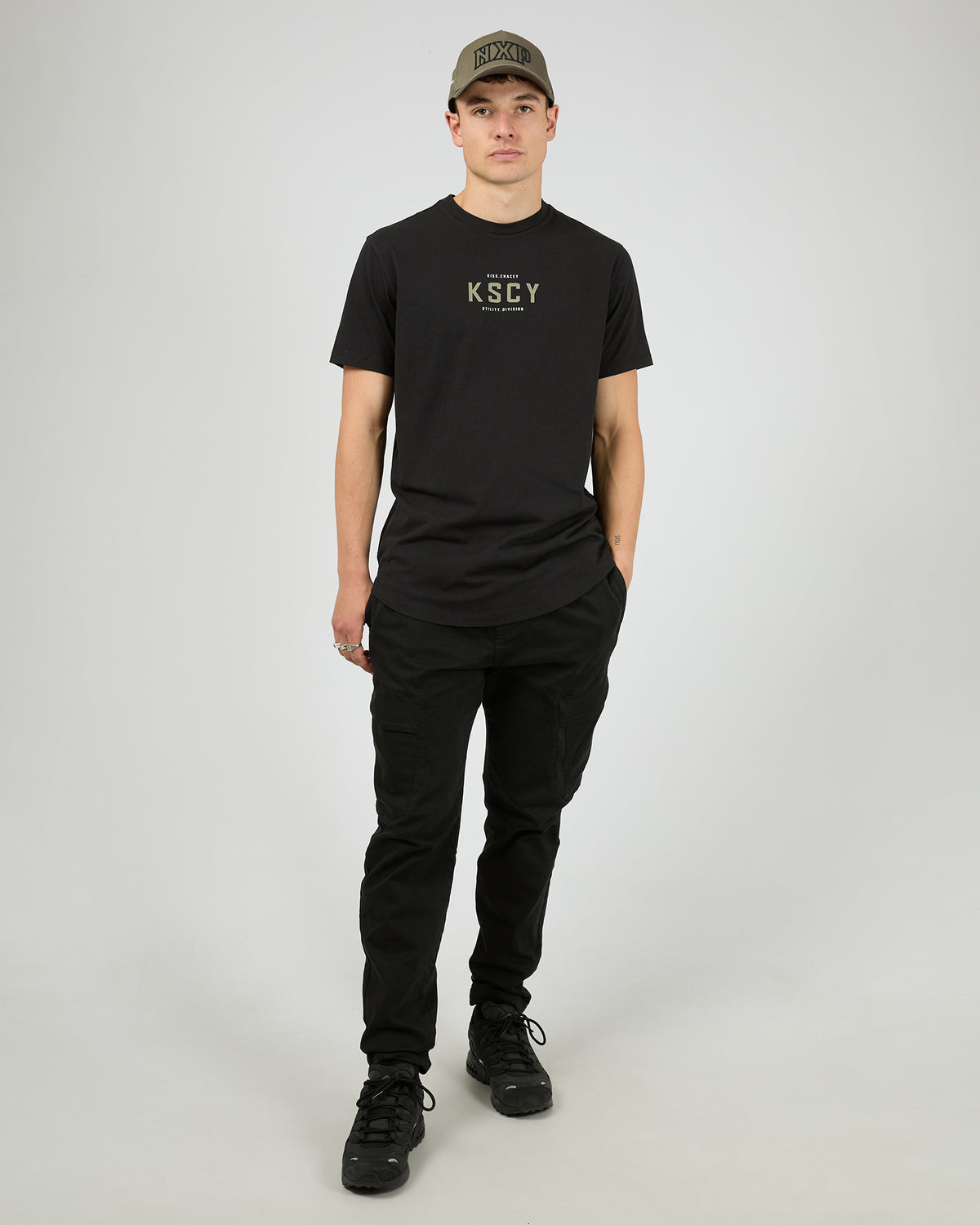 Division Dual Curved Tee Black