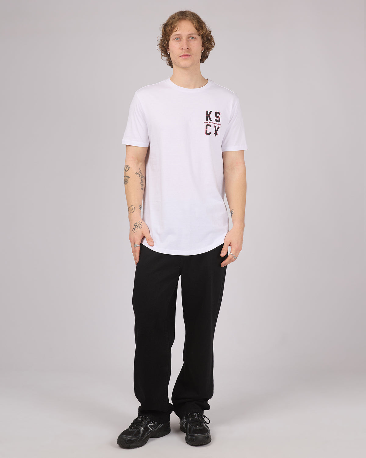 Erosion Dual Curved Tee White
