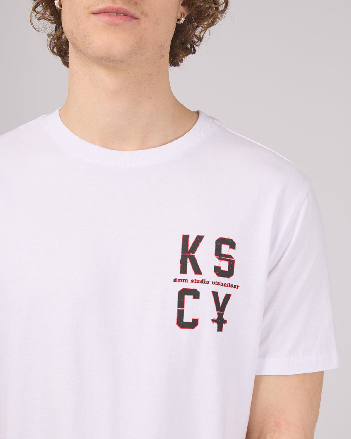 Erosion Dual Curved Tee White