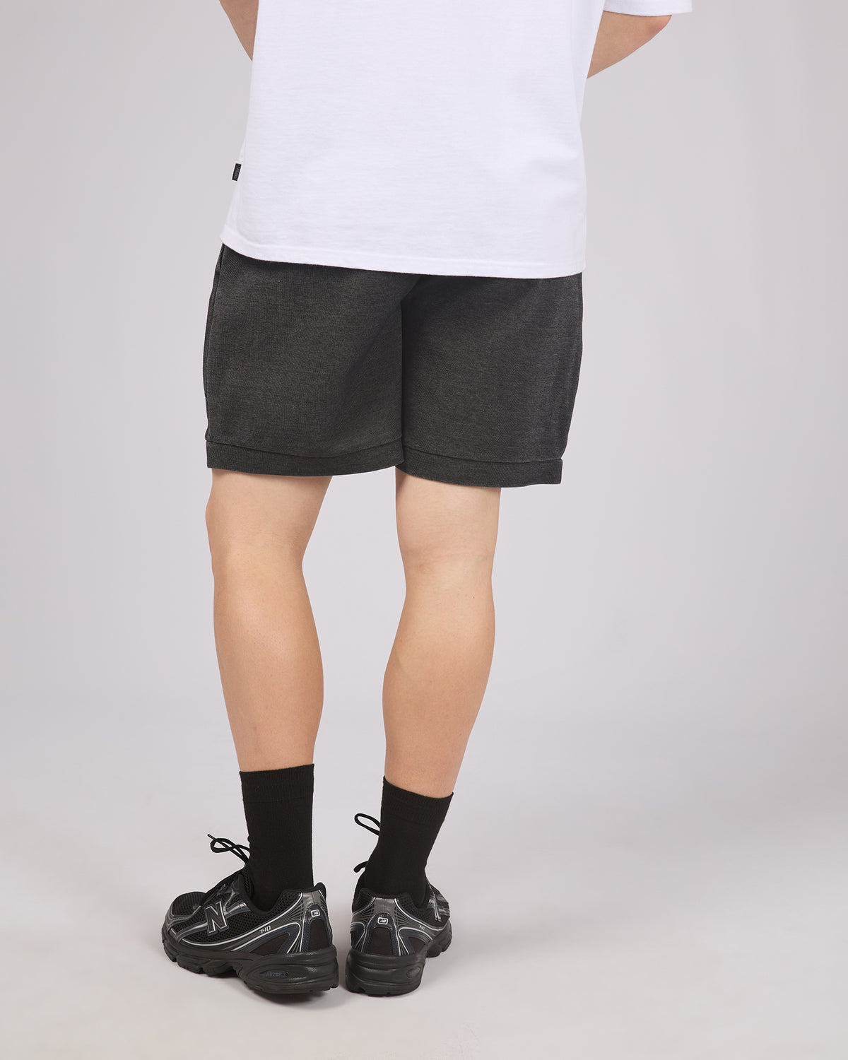 Offcut Tech Trackshort Washed Black