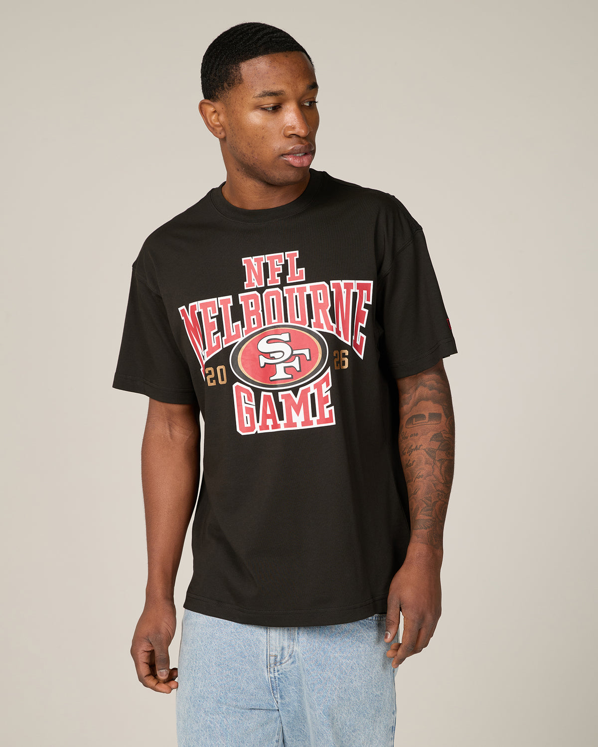 San Francisco 49ers NFL Melbourne 2026 Script Black