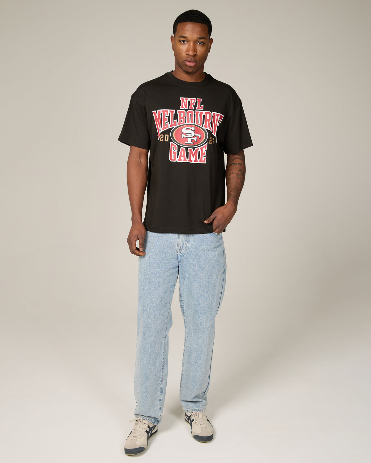 San Francisco 49ers NFL Melbourne 2026 Script Black