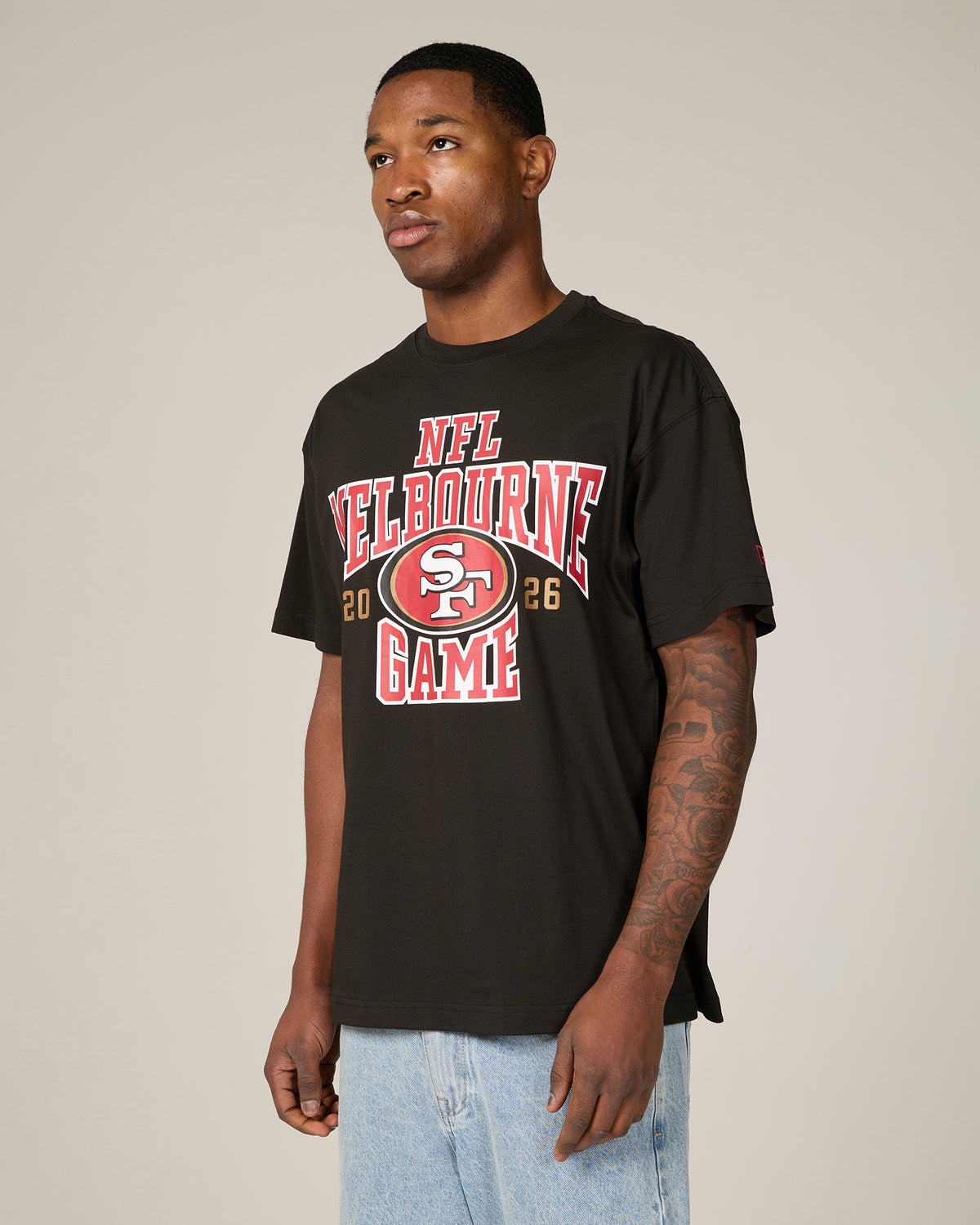 San Francisco 49ers NFL Melbourne 2026 Script Black