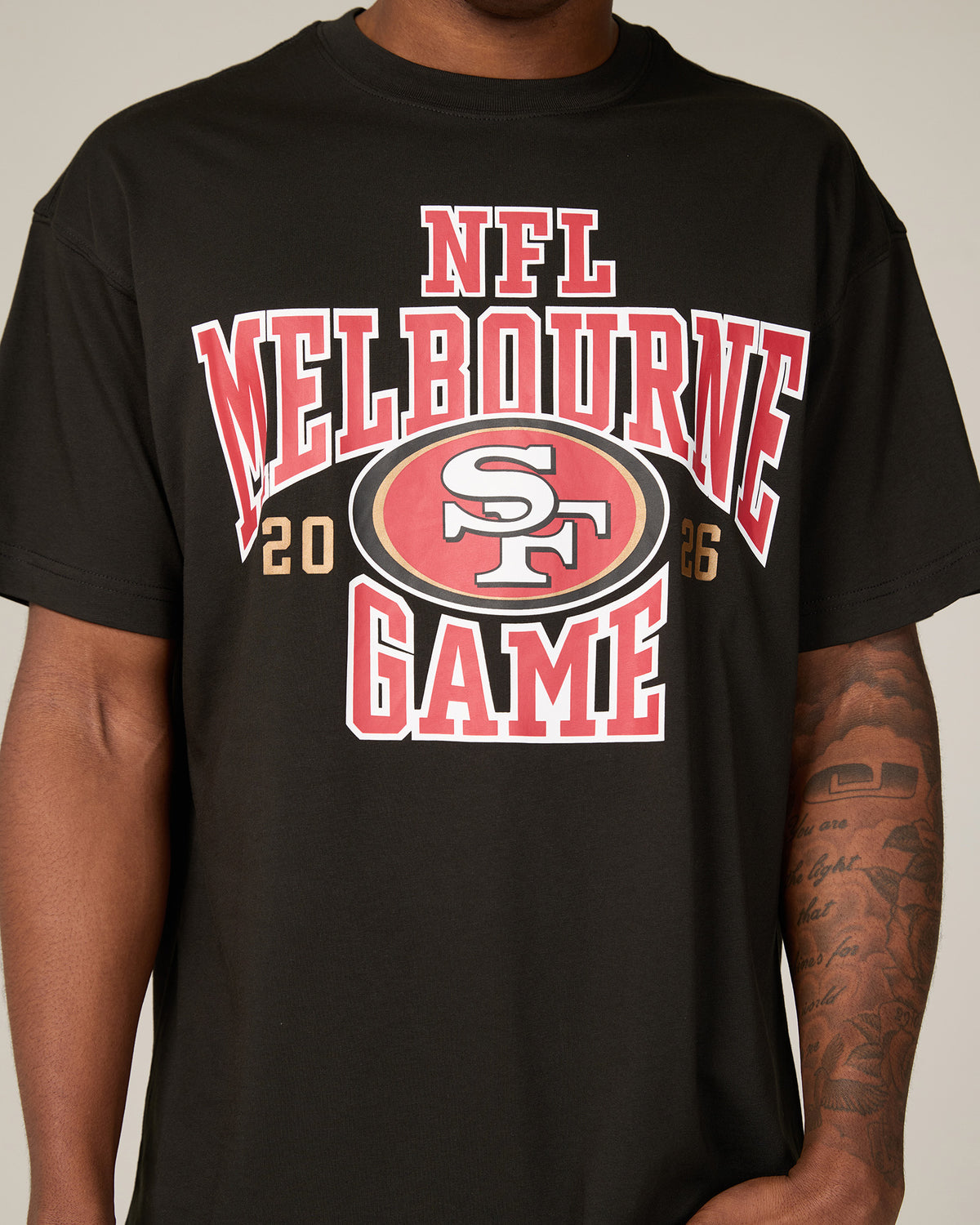 San Francisco 49ers NFL Melbourne 2026 Script Black