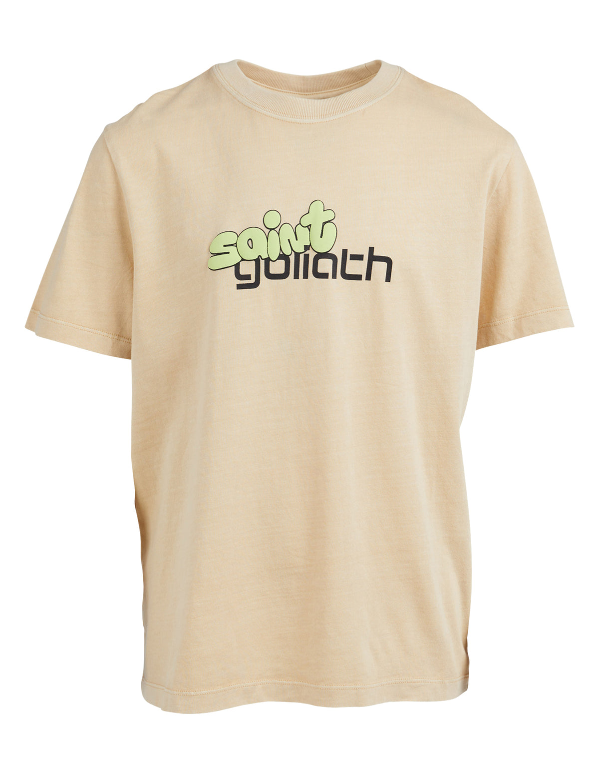 Teen Bubble Text Tee Tan
